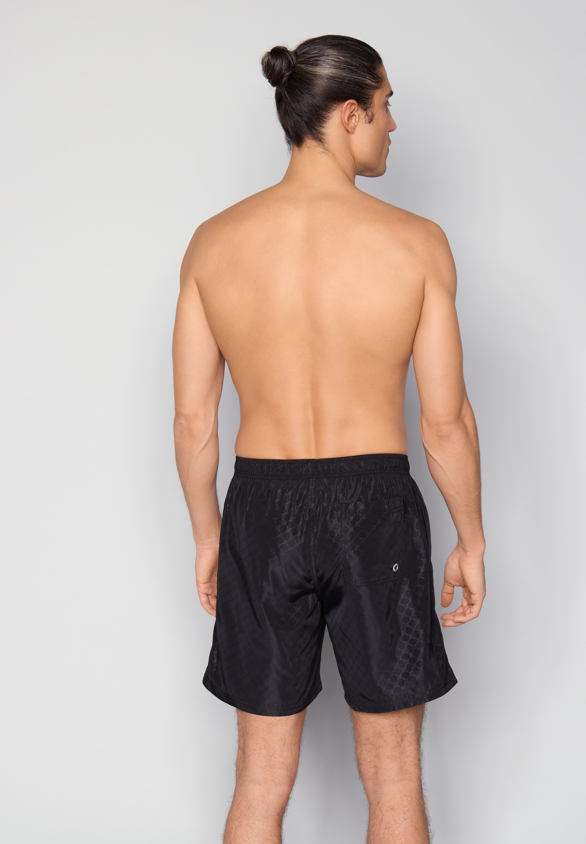 JOOP! Badeshorts »Cortina AOP« Allover Cornflower-Logo, mit Tunnelzug, seitliche Taschen