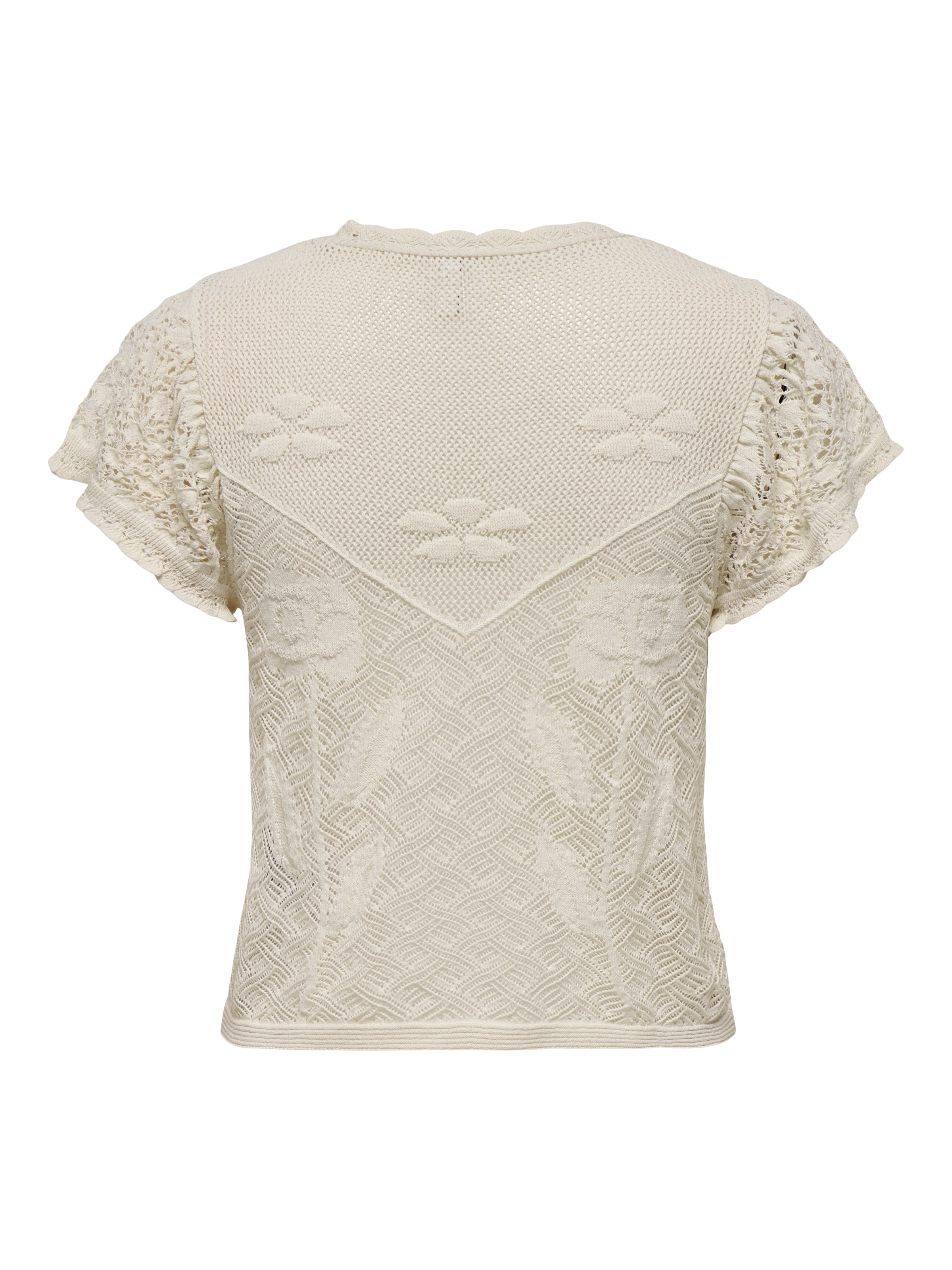 ONLY Kurzarmpullover »ONLESTRALLA S/S SHORT STRUCTOP KNT NOOS«