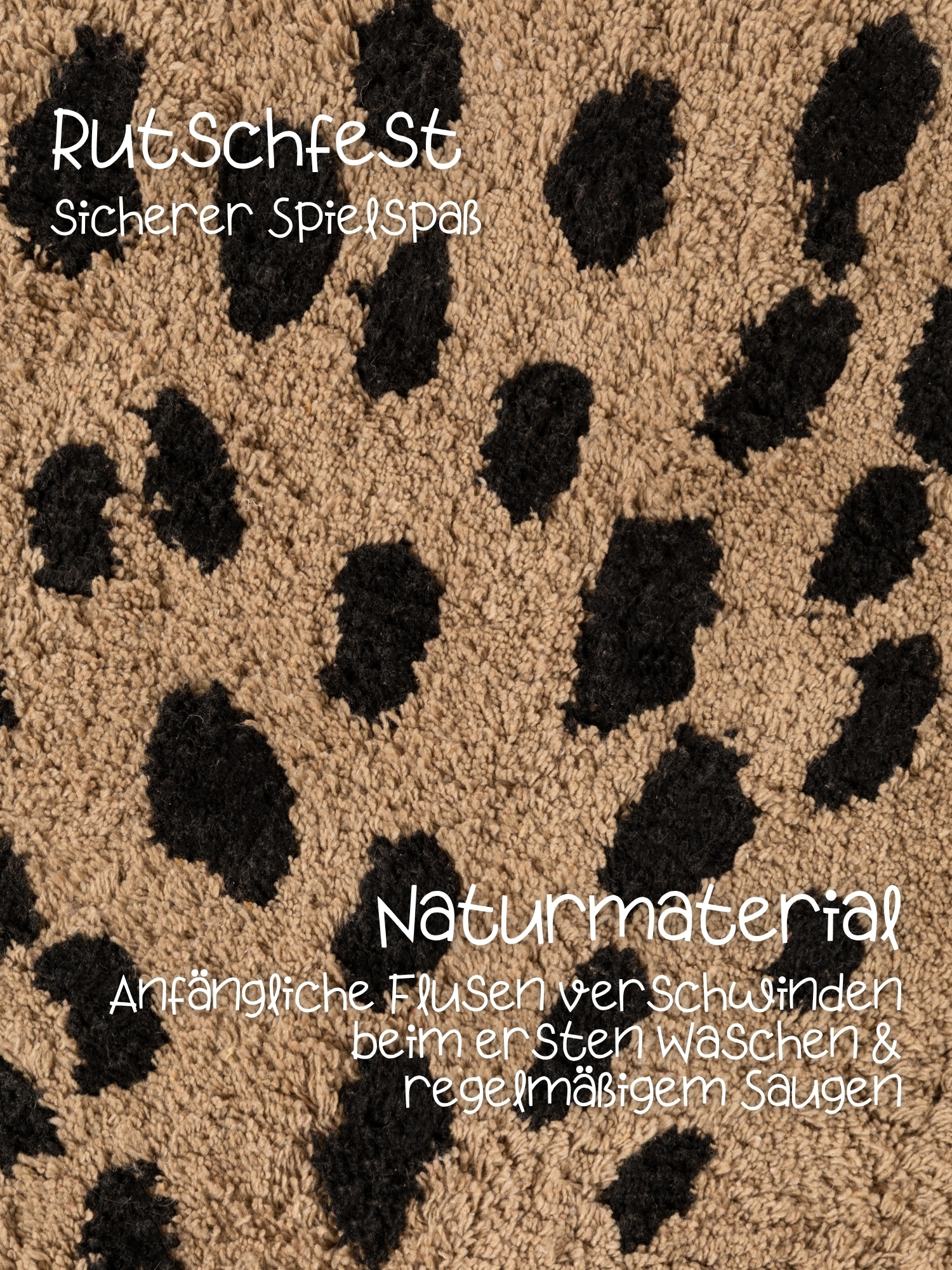 HANSE Home Tapis pour enfants »Bea« Forme de motif 10 mm Höhe lavable, fait main, doux, antidérapant, tapis de jeu pour chambre d'enfant