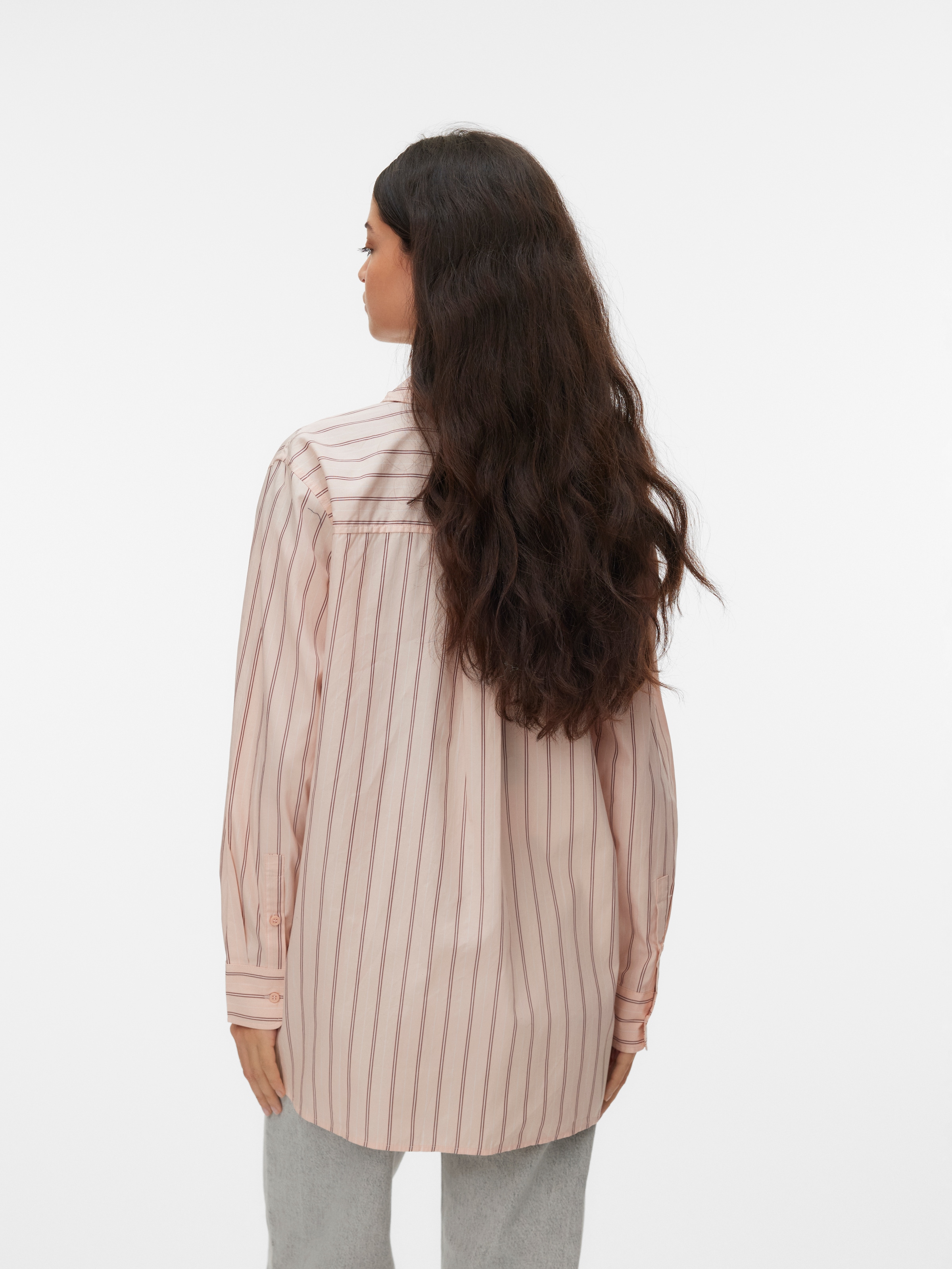 Vero Moda Hemdbluse »VMELINA LS SHIRT WVN NOOS« Baumwolle