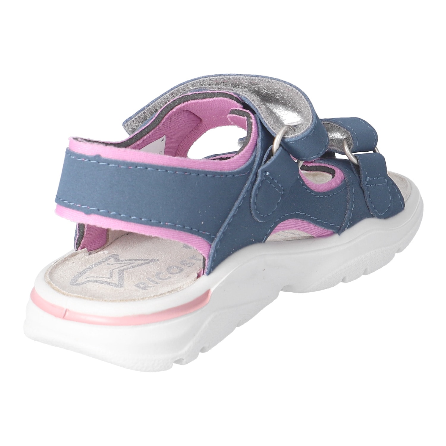 Ricosta Sandale »Carmi«  Klettschuh mit Glitzer, mit WMS, Grössenschablone zum Download