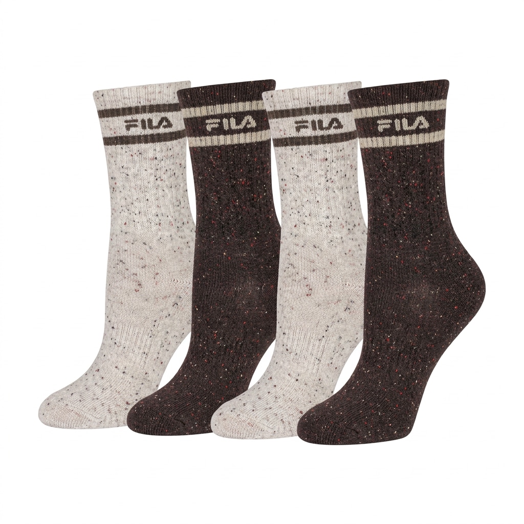 Fila Chaussettes de loisirs »WOMAN LIFESTYLE NORMAL BUTTONED SOCKS« avec motif à pois tendance