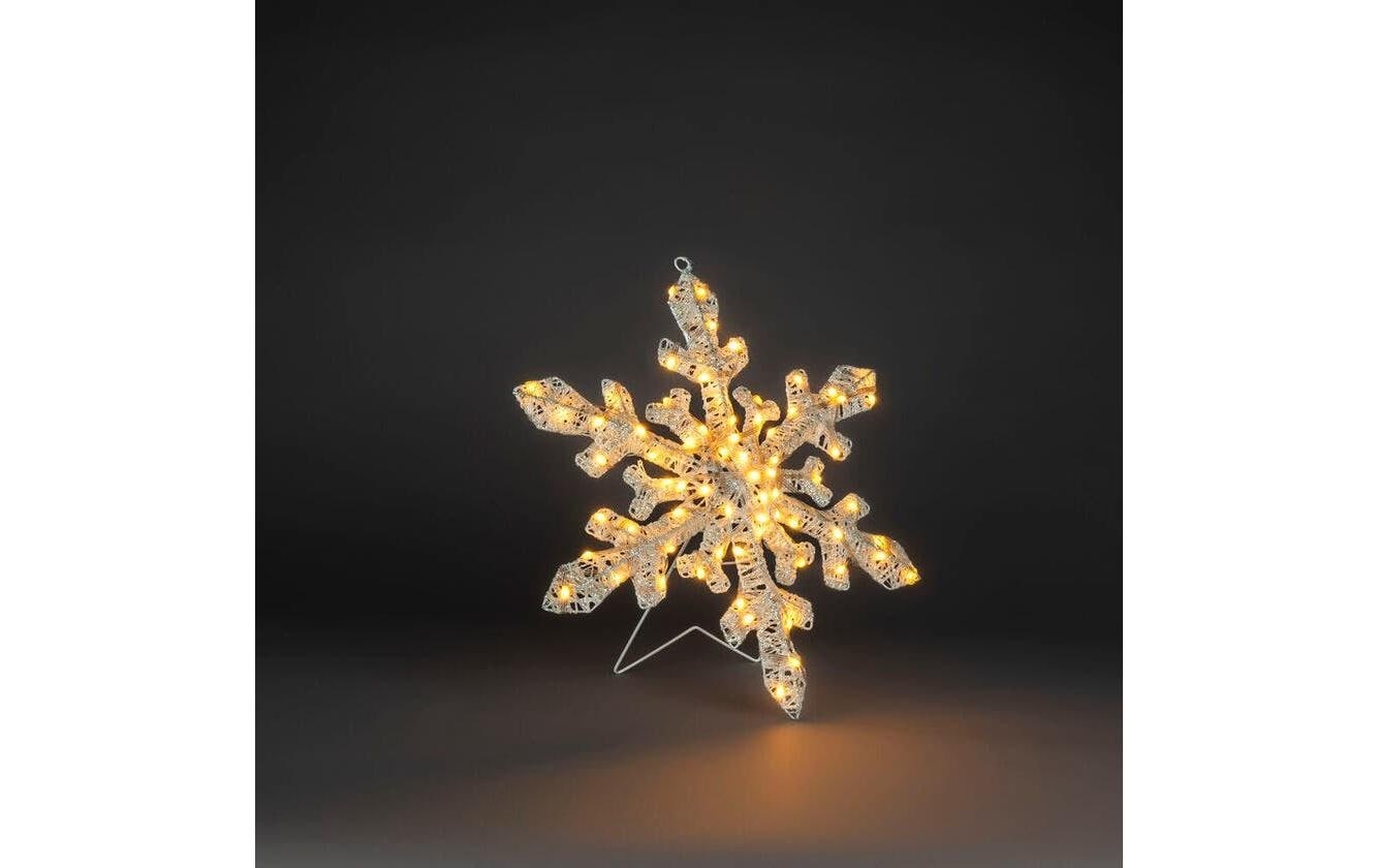 KONSTSMIDE Lumière décorative LED »LED-Schneeflocke 70 bernsteinfarbene Dioden« couleur ambre