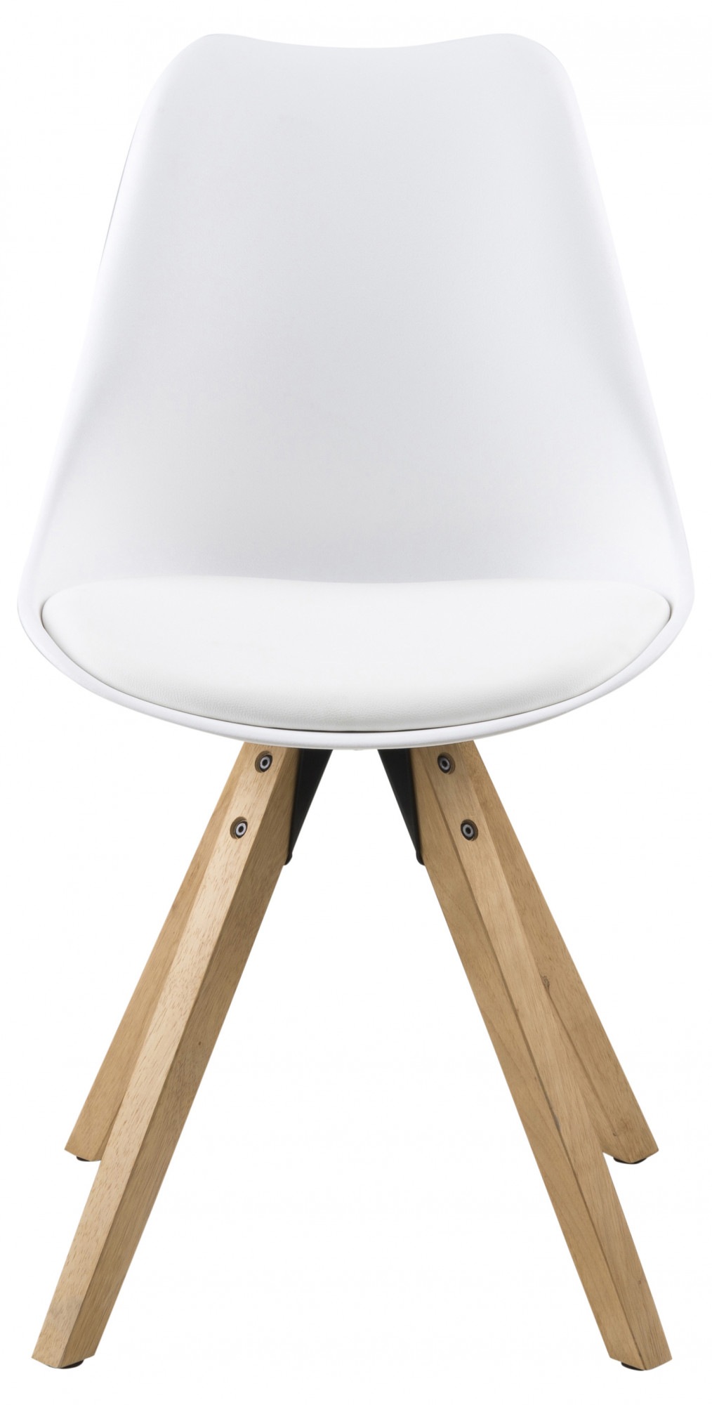 ACTONA GROUP Chaise de salle à manger »Dian« (Ensemble) 2 cuissiège de forme organique avec coussin. Pieds en bois massif d’hévéa