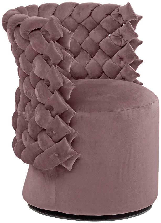 CALIA ITALIA Fauteuil »GIUGGIOLA Extravaganter Designsessel« Drehsessel, wahlweise mit Drehfunktion