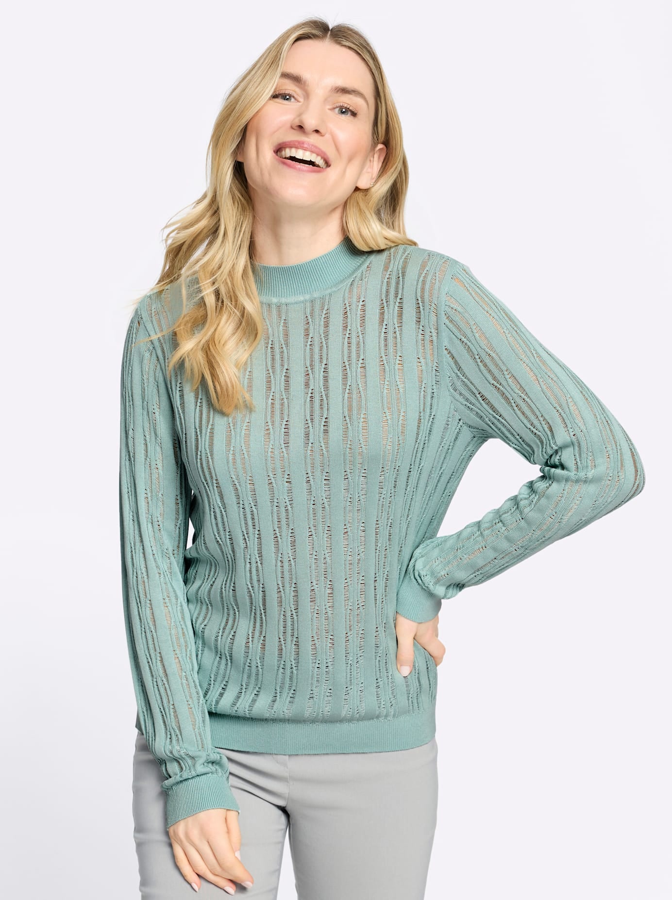 Classic Basics Pull à col montant »Stehkragen-Pullover«