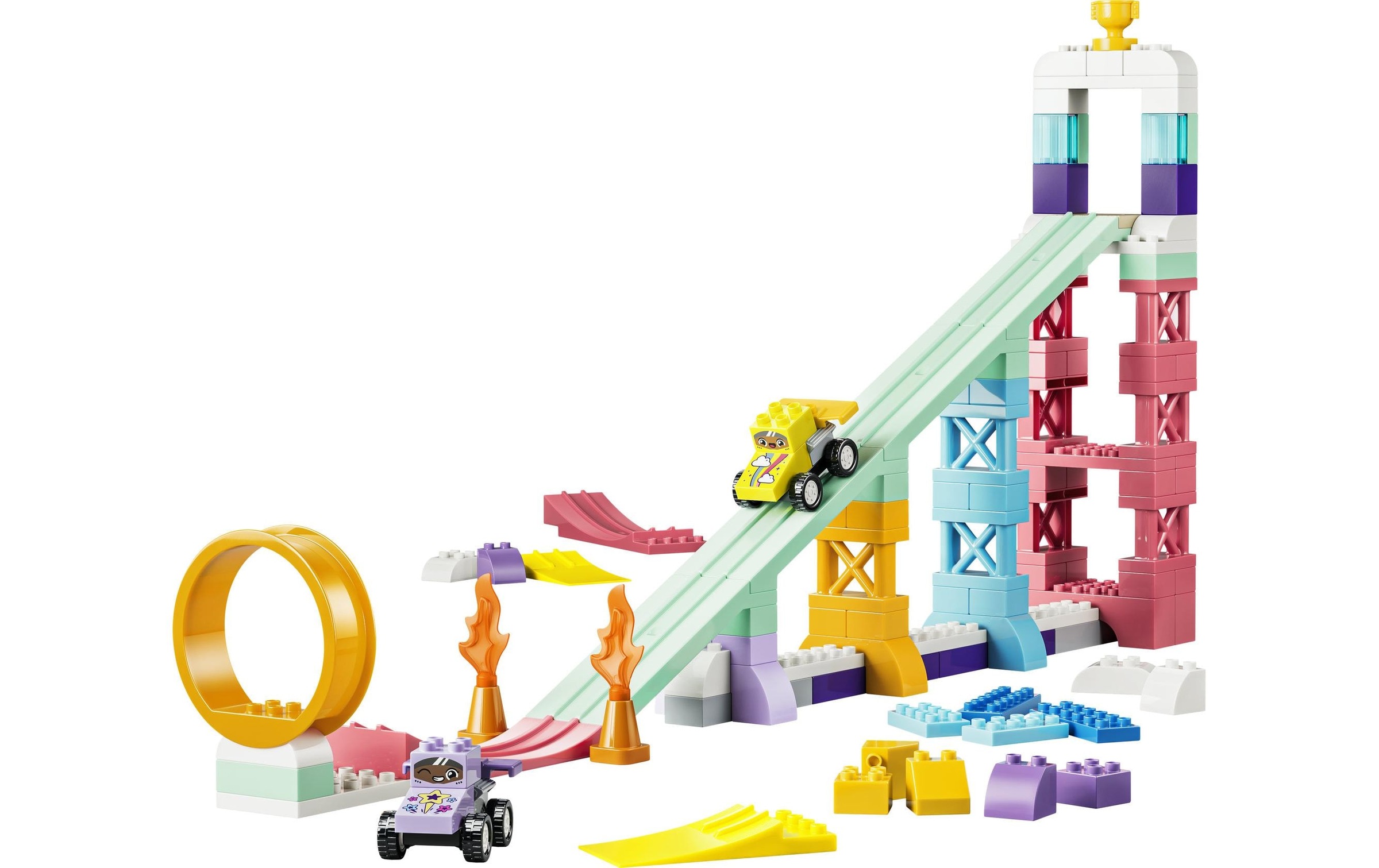 LEGO® Pions de construction »Kreative Sprungschanzen mit kleinen Flitzern 3-in-1-Set (10478)« LEGO DUPLO Town; Fabriqué en Europe