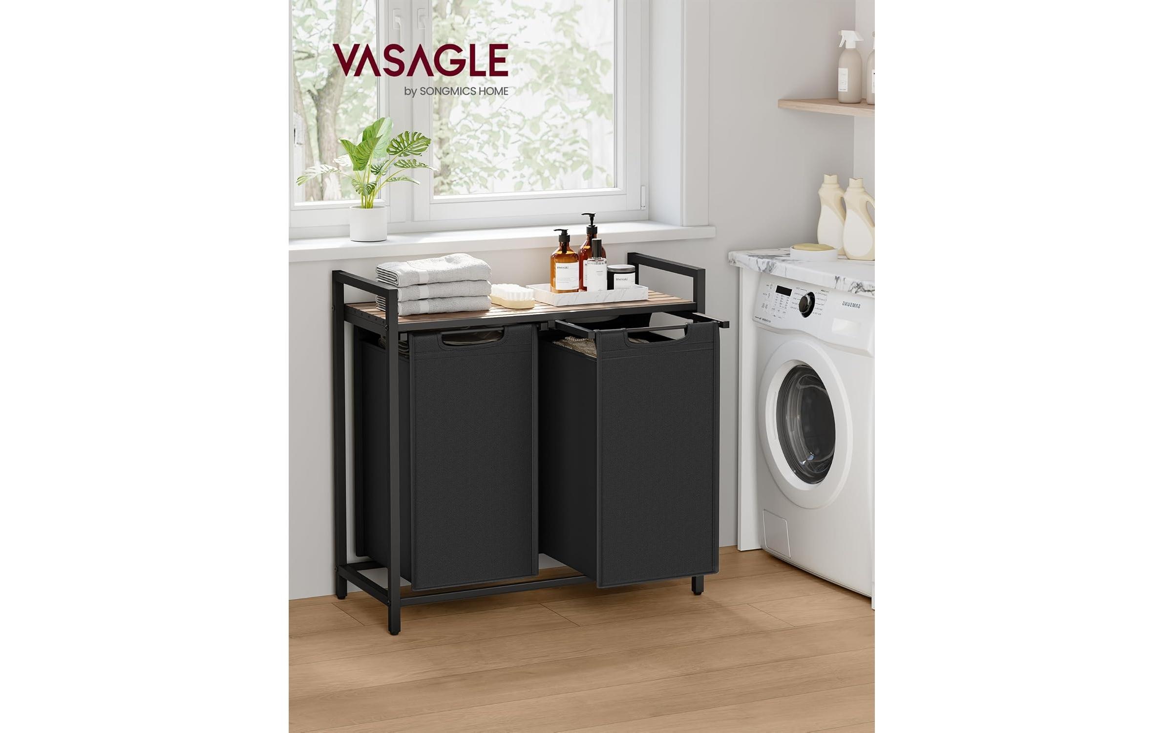 VASAGLE Wäschekorb »mit 2 Fächern 0 l«