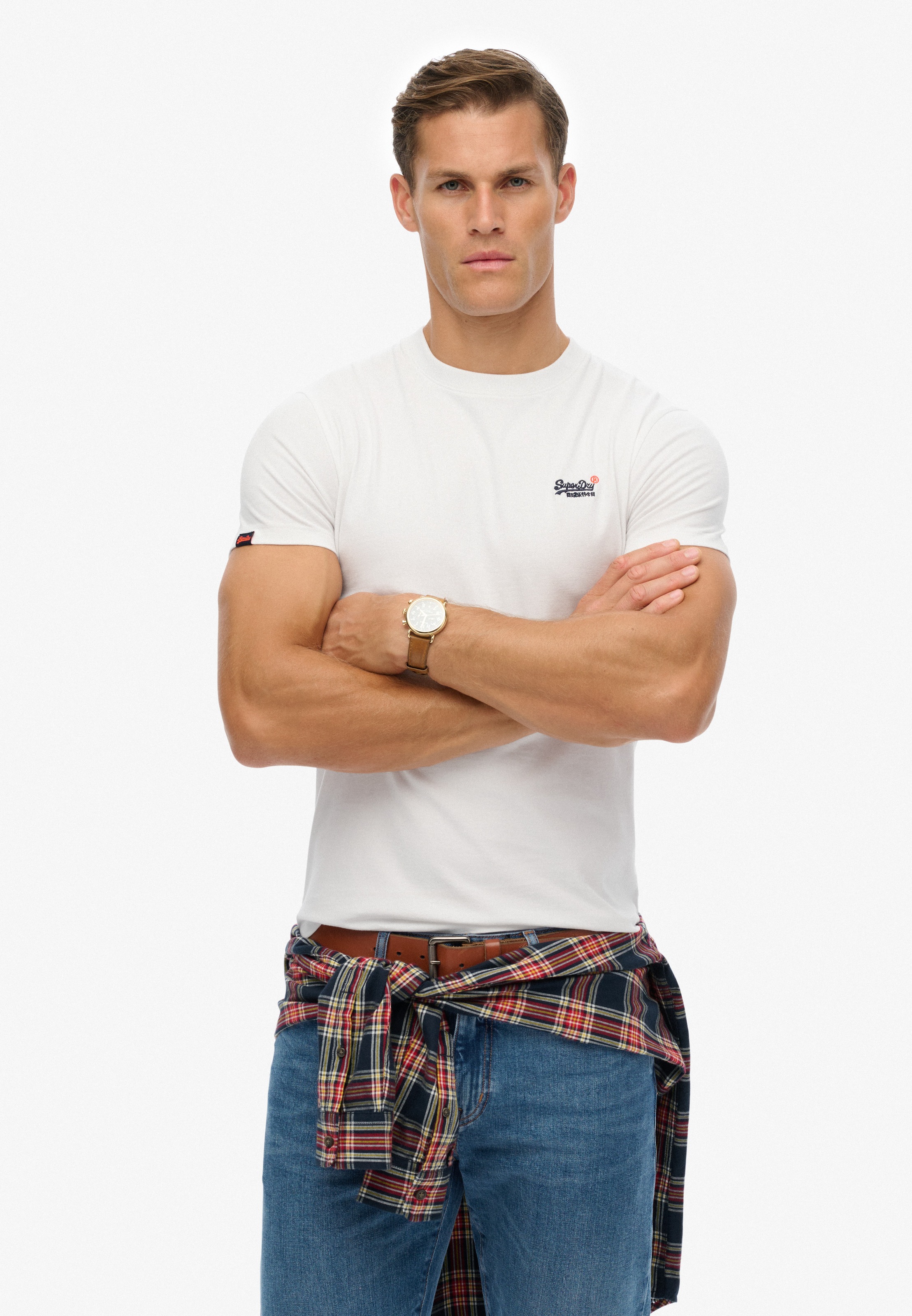 Superdry Rundhalsshirt »ESSENTIAL CONTRAST EMB TEE«