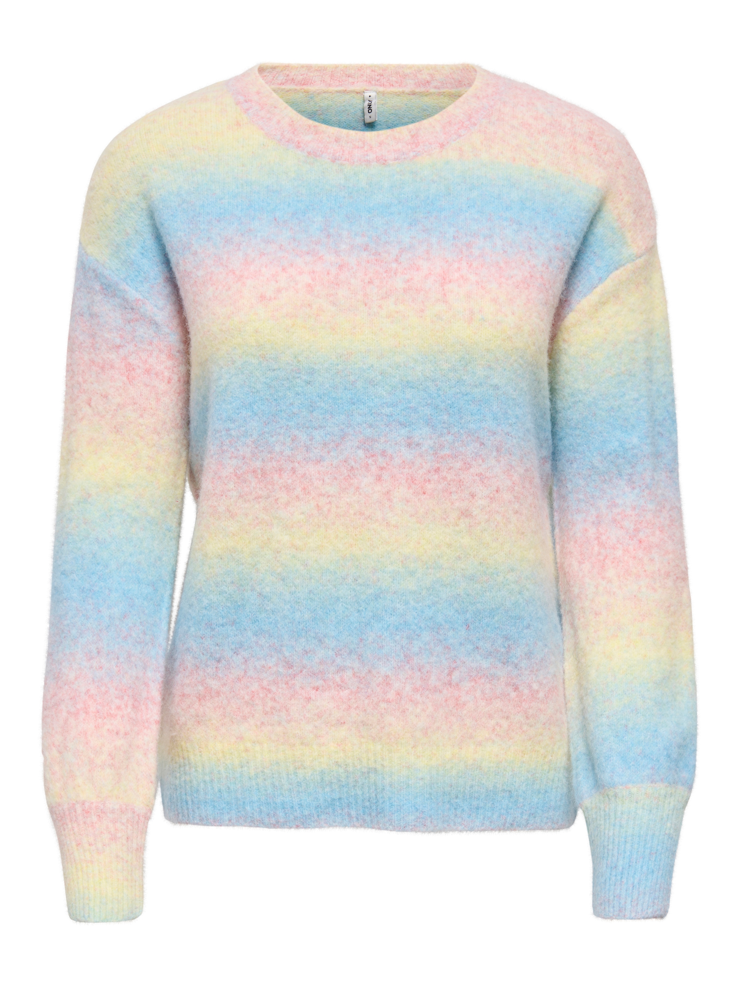 ONLY Strickpullover »ONLFRIDA LS O-NECK EX KNT« multicolor Farbverlauf
