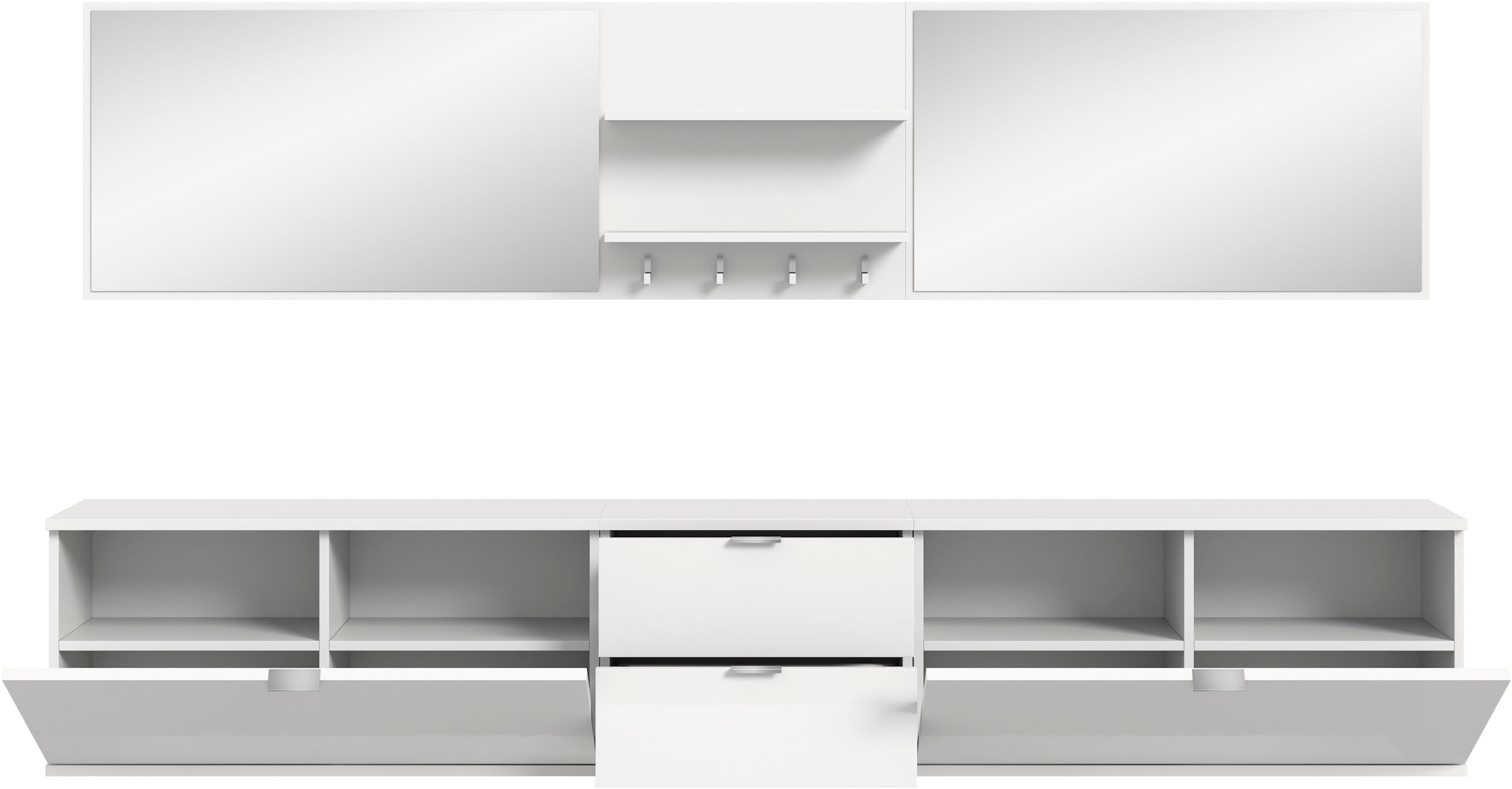 Home affaire Garderoben-Set »Trondheim, Garderobenset 6-tlg. Breite 236 cm,« 6 Stk. tlg.