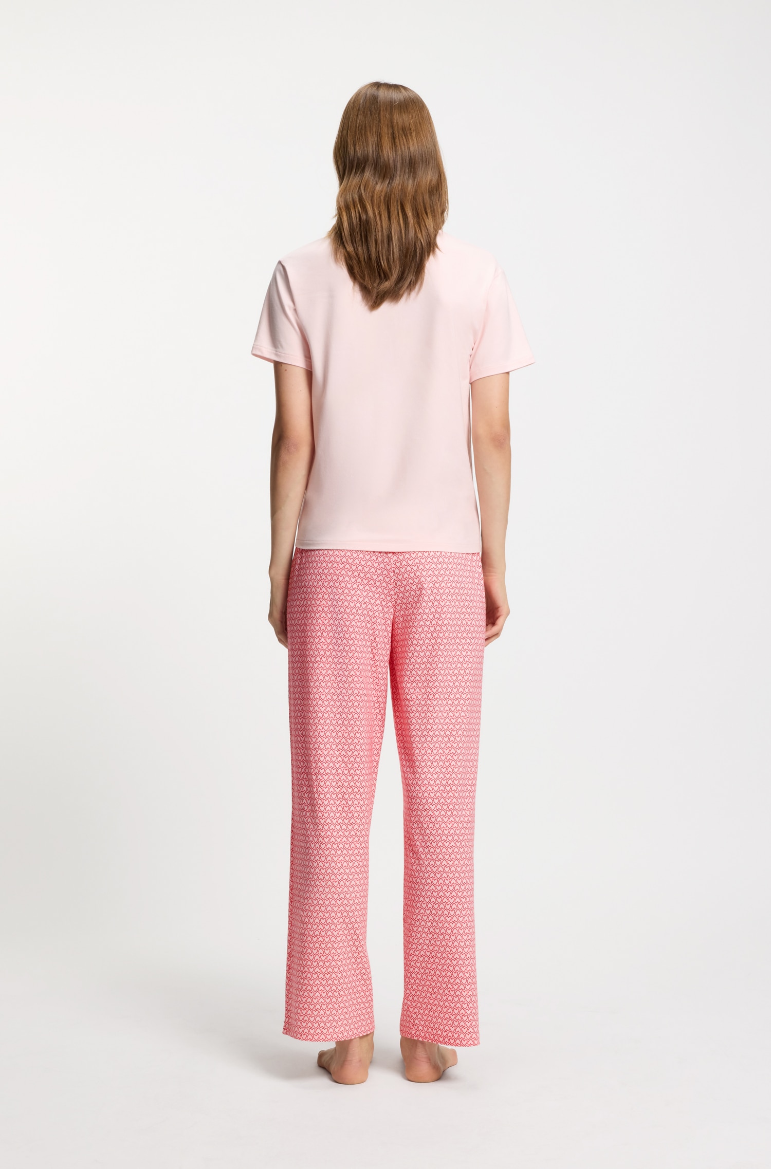 HUGO Underwear Pantalon de pyjama  elastischer Bund, gerader Schnitt, gewellte Kanten