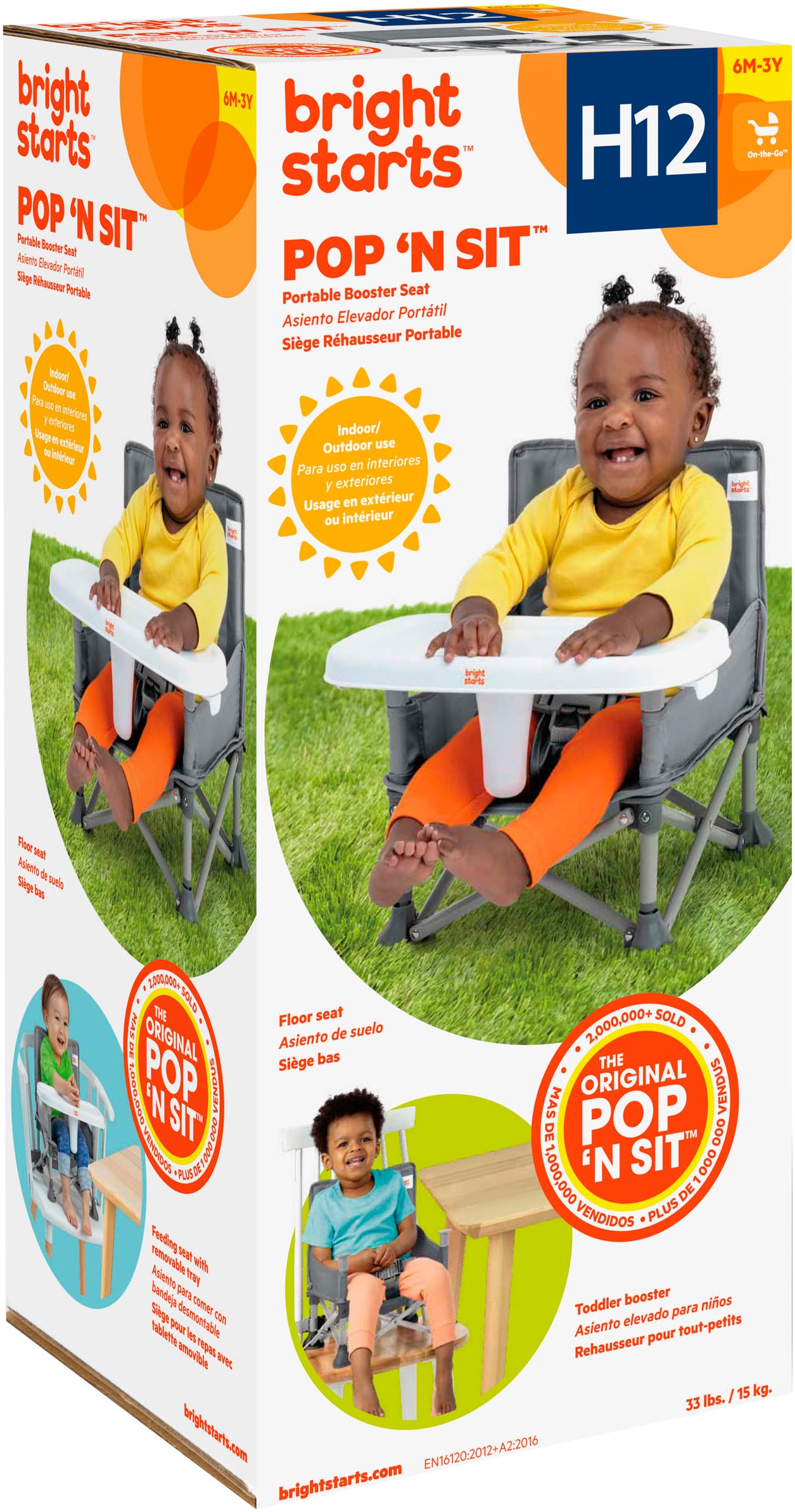 Bright Starts Siège de table »Pop ‘N Sit™ Portable Booster Seat«