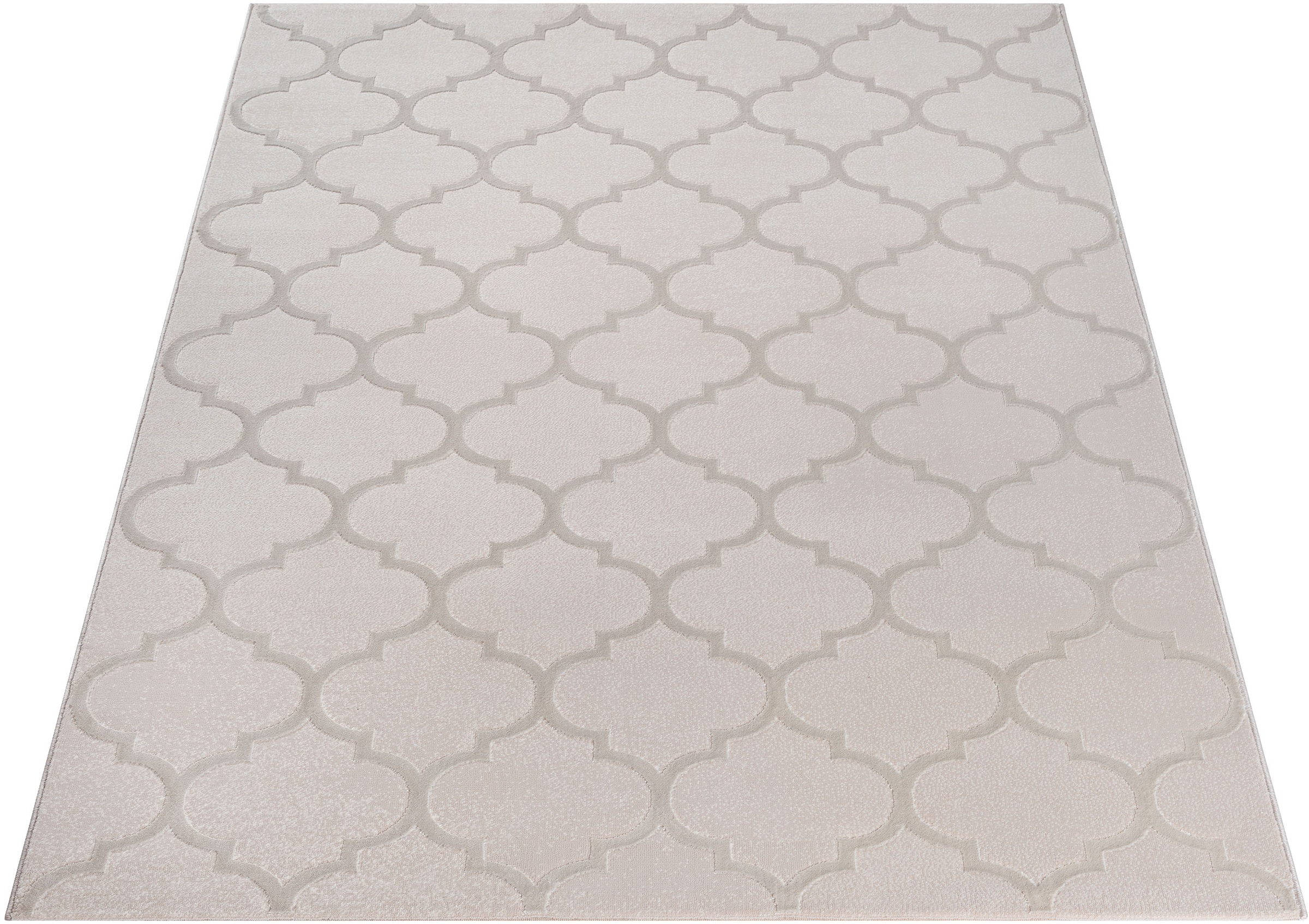 the carpet Teppich »Knight« rechteckig 12 mm Höhe moderner Wohnzimmer Teppich elegant glänzender Flor