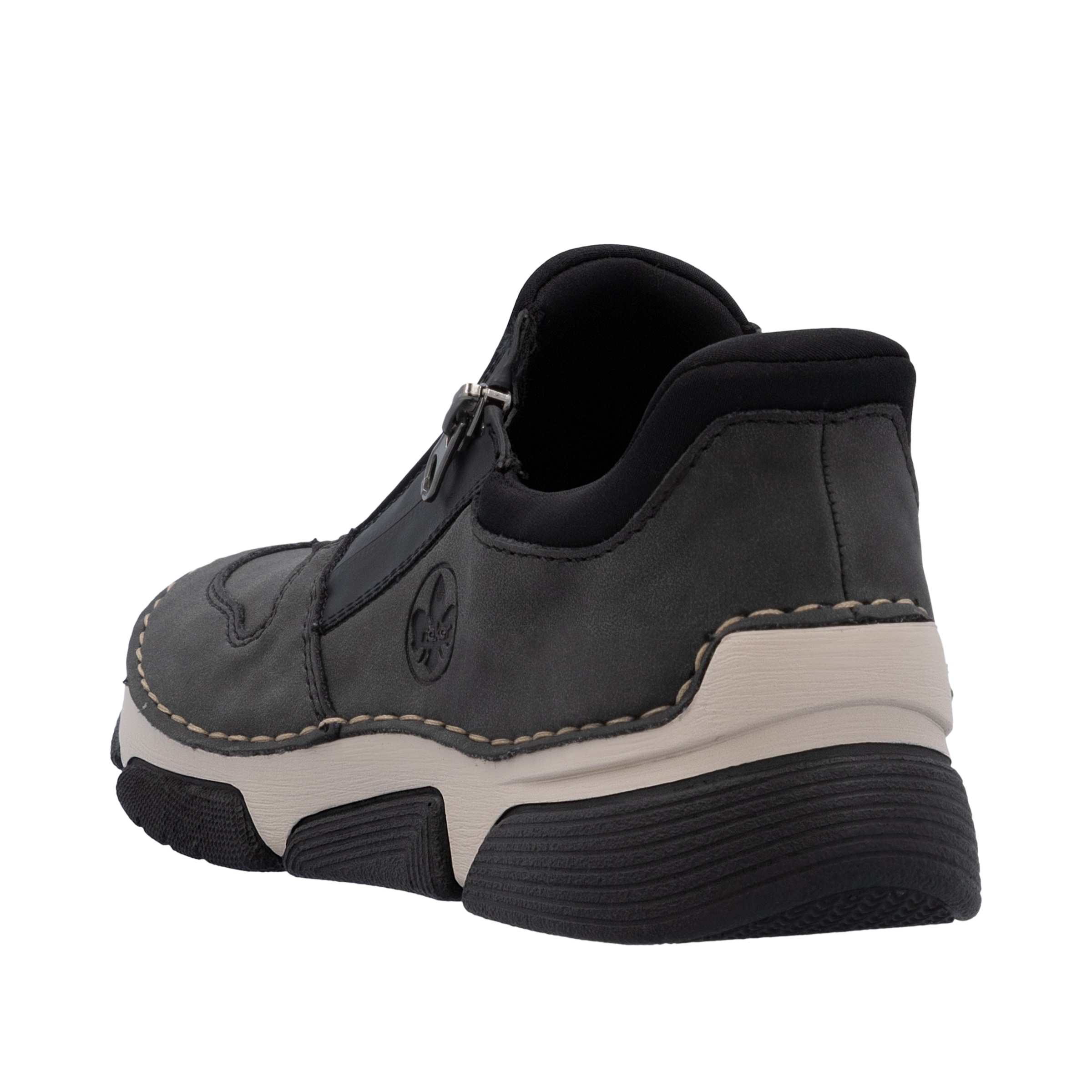 Rieker Baskets slip-on »Ready2GO«  chaussure basse, sneaker décontracté avec fermeture éclair latérale