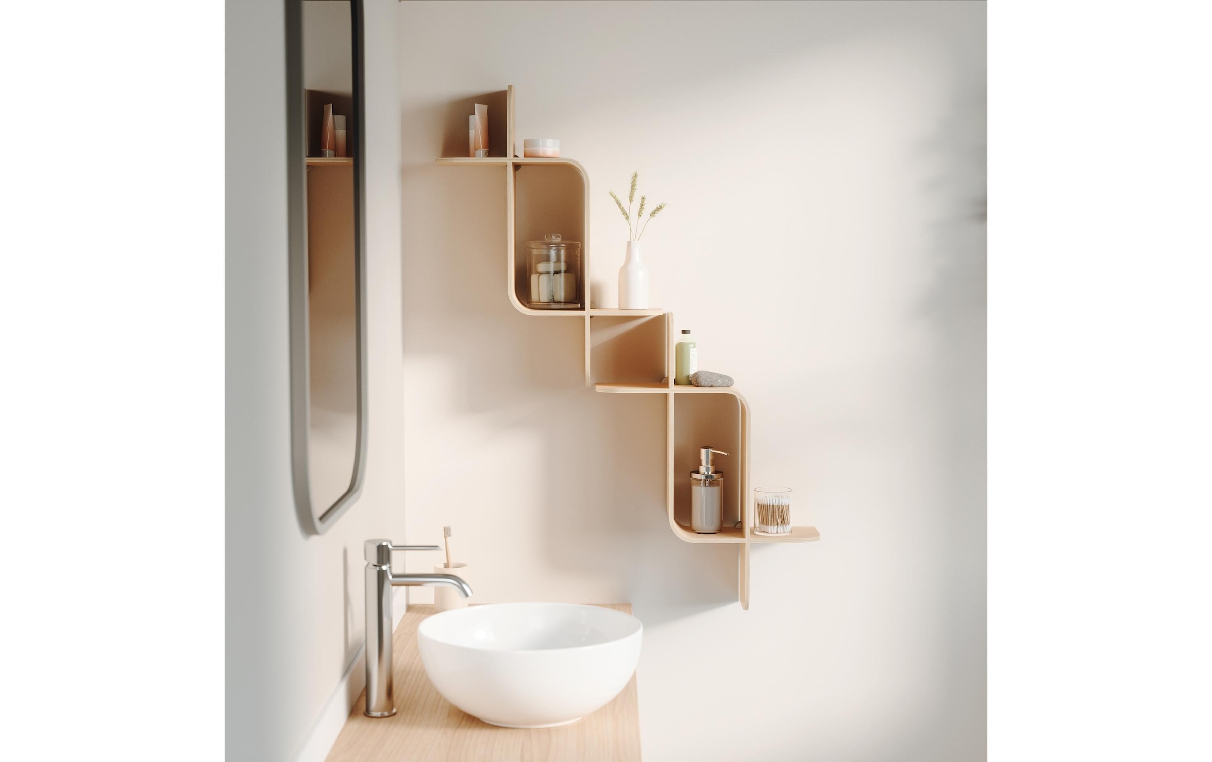 Umbra Wandregal »Montage, Natur«