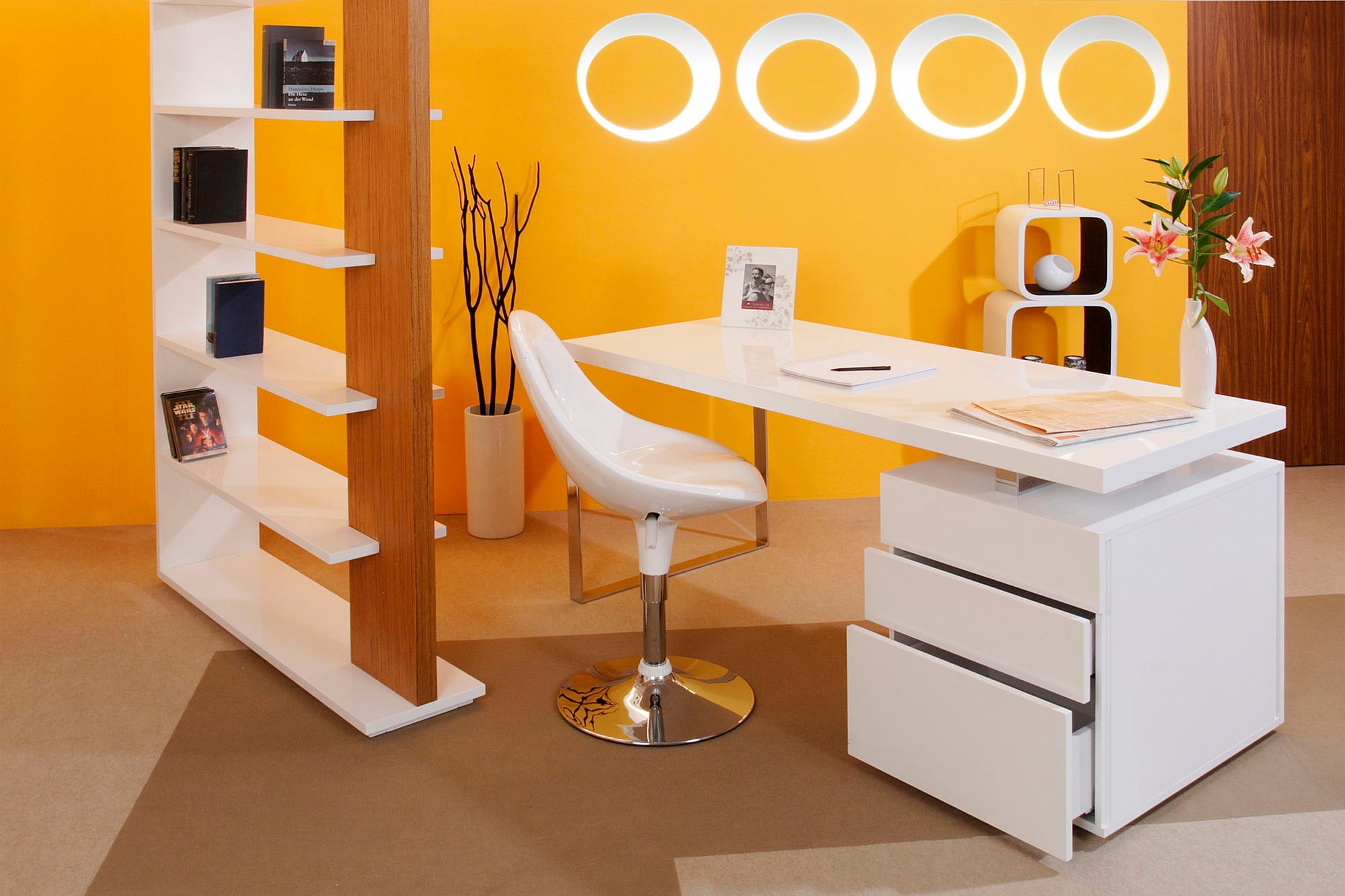 SalesFever Bureau »Varberg - Arbeitsplatz Deluxe Design-Laptoptisch« Schubladen mit Soft-Close-Funktion