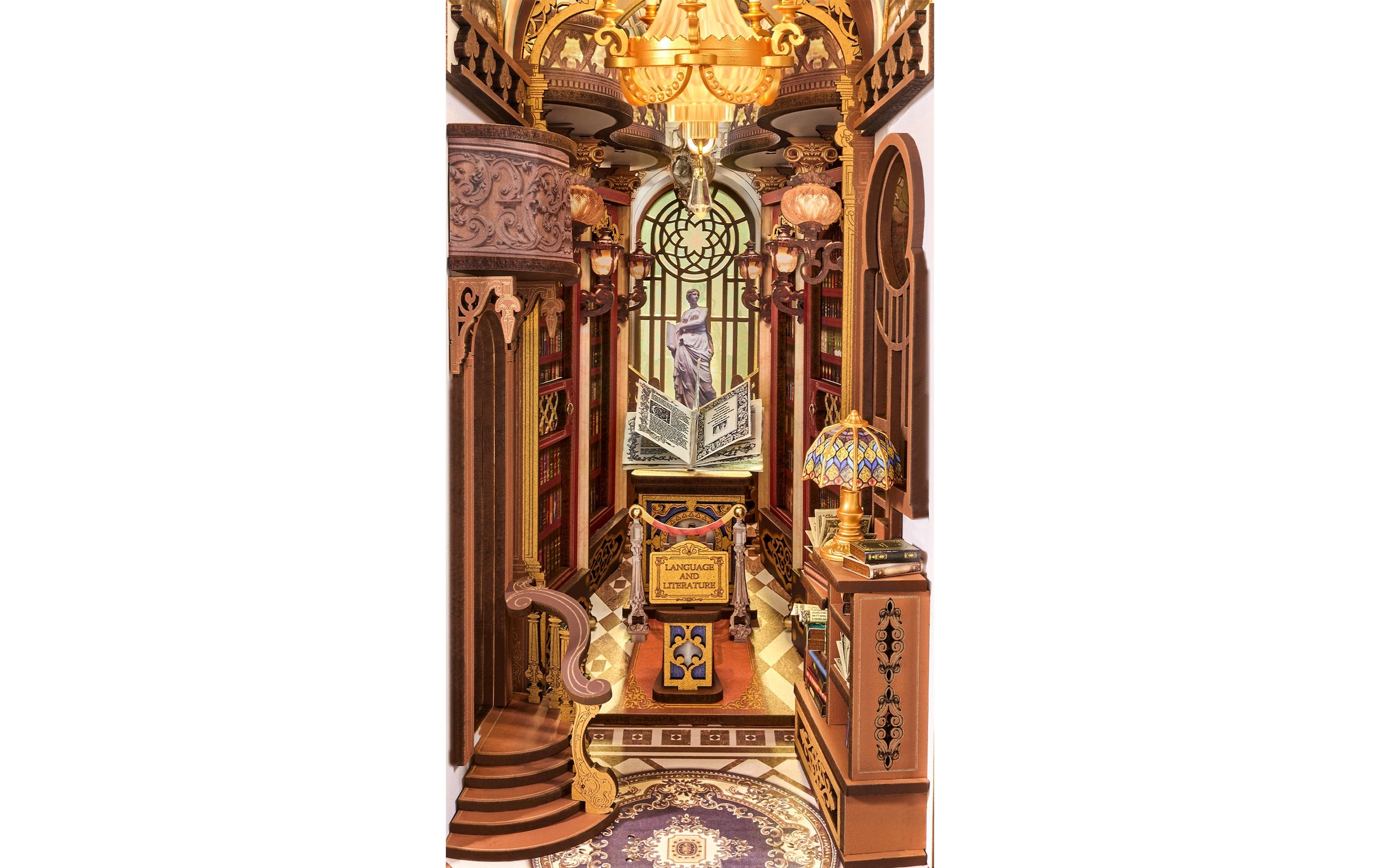   Modellbausatz »Rolife Library of Wonders Holzbausatz Sperrholz 258 Teile« 258 Stk. tlg.