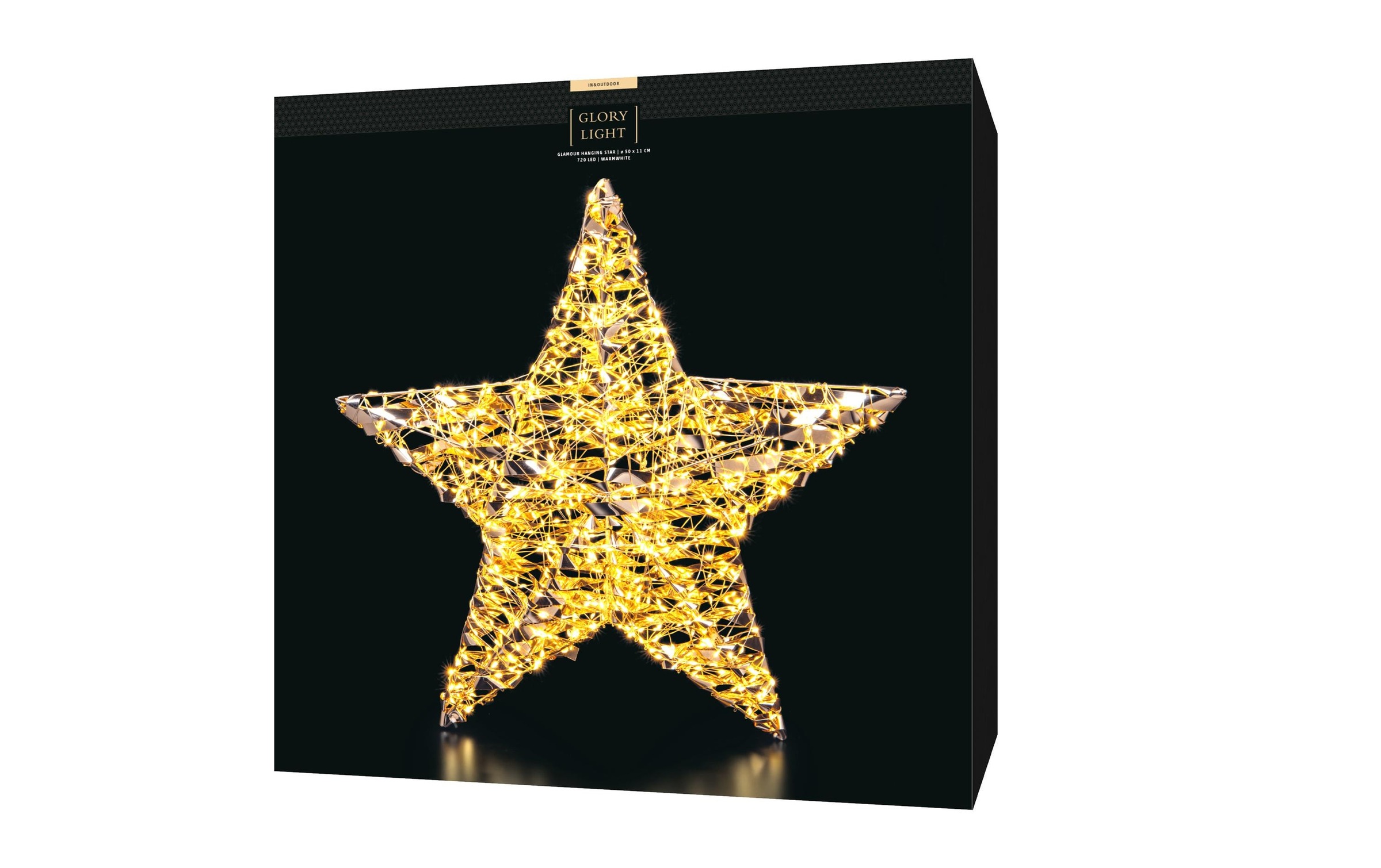 STT LED Dekofigur »hanging star, 50« Warmweiss