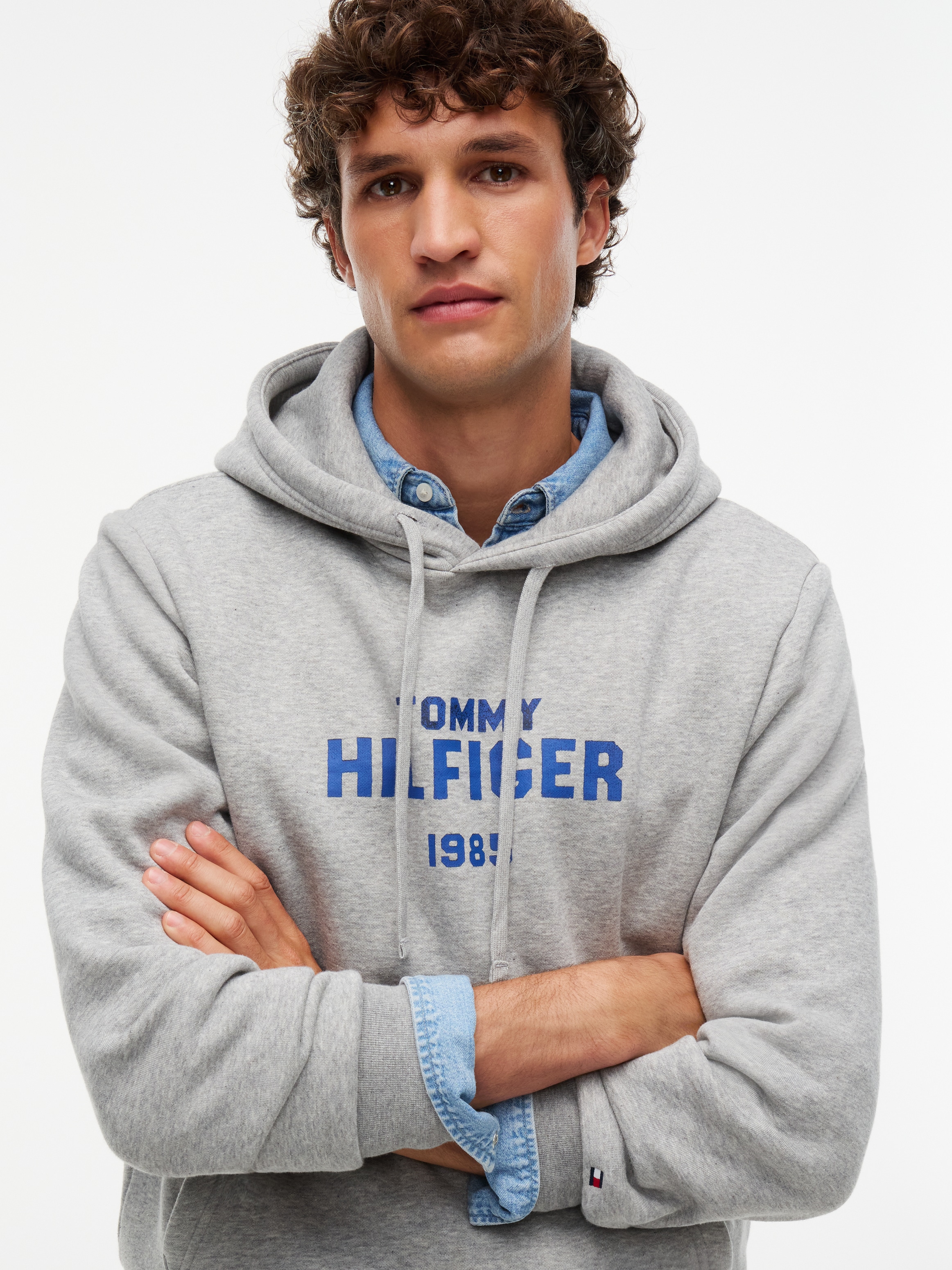 Tommy Hilfiger Hoodie »HILFIGER STACK REGULAR FLEECE«
