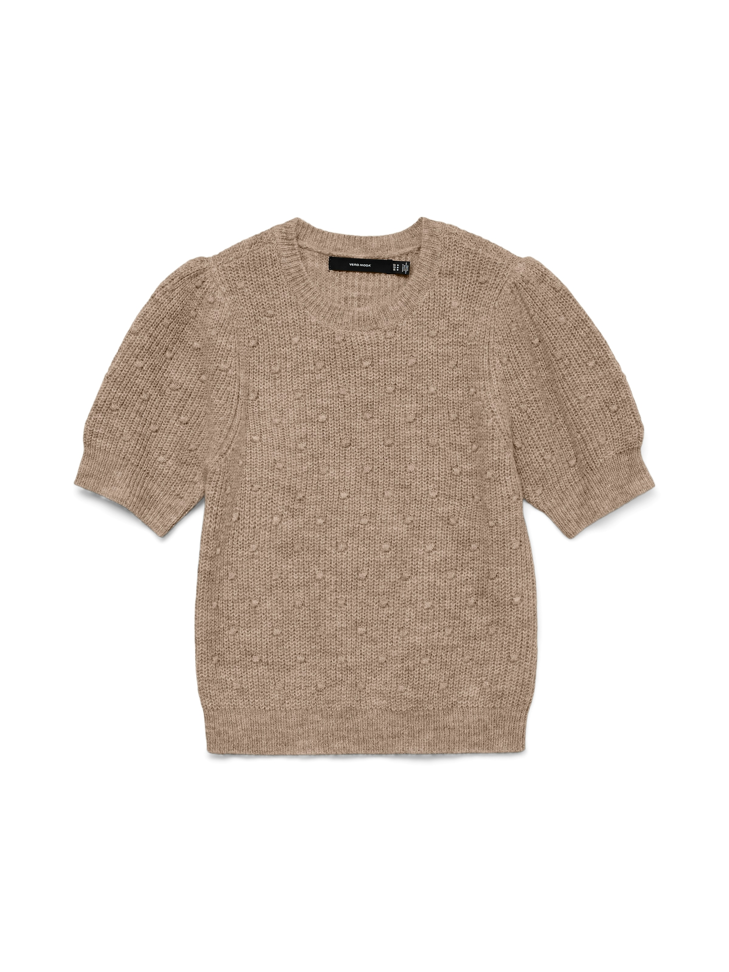 Vero Moda Strickpullover »VMGENIUS 2/4 O-NECK SHORT PULLOVER BOO« mit zarten Strickdetails