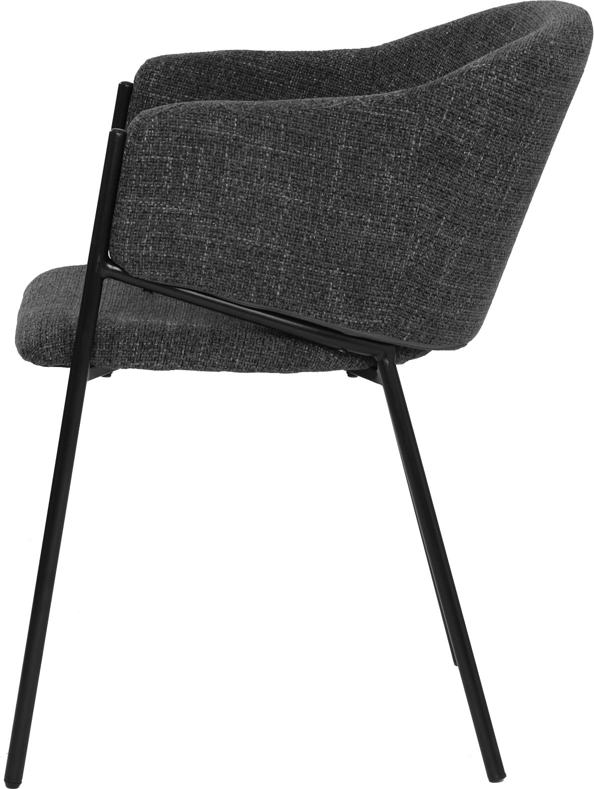 SIT Armlehnstuhl »London 2er-Set Esszimmerstühle mit Strukturstoff & Metallgestell« (Set) 2 Stk.Öko-Tex Strukturstoff & bequeme Armlehnen für Sitzkomfort