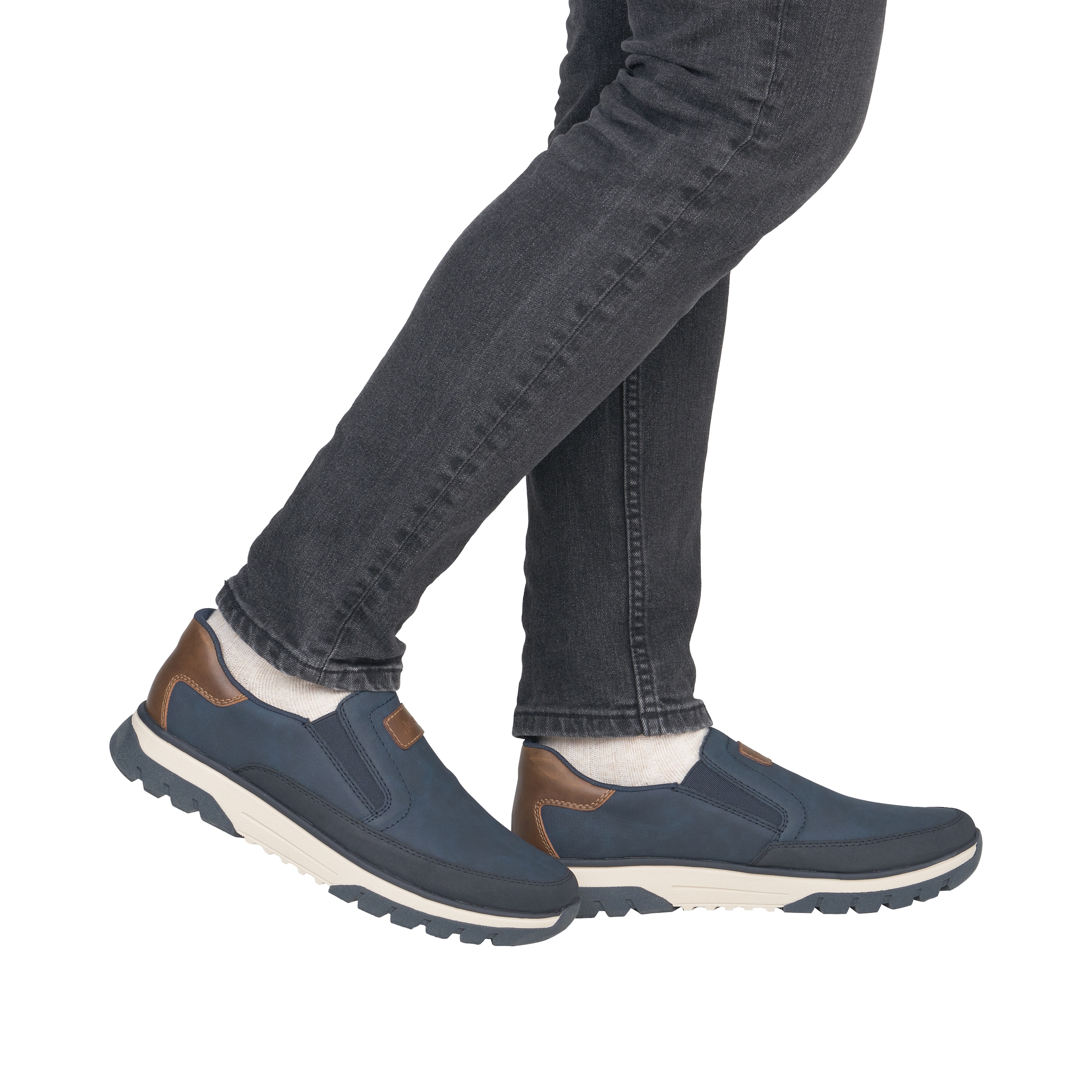 Rieker Baskets slip-on  mocassin, chaussure à enfiler, chaussure basse avec semelle intérieure douce MemoSoft