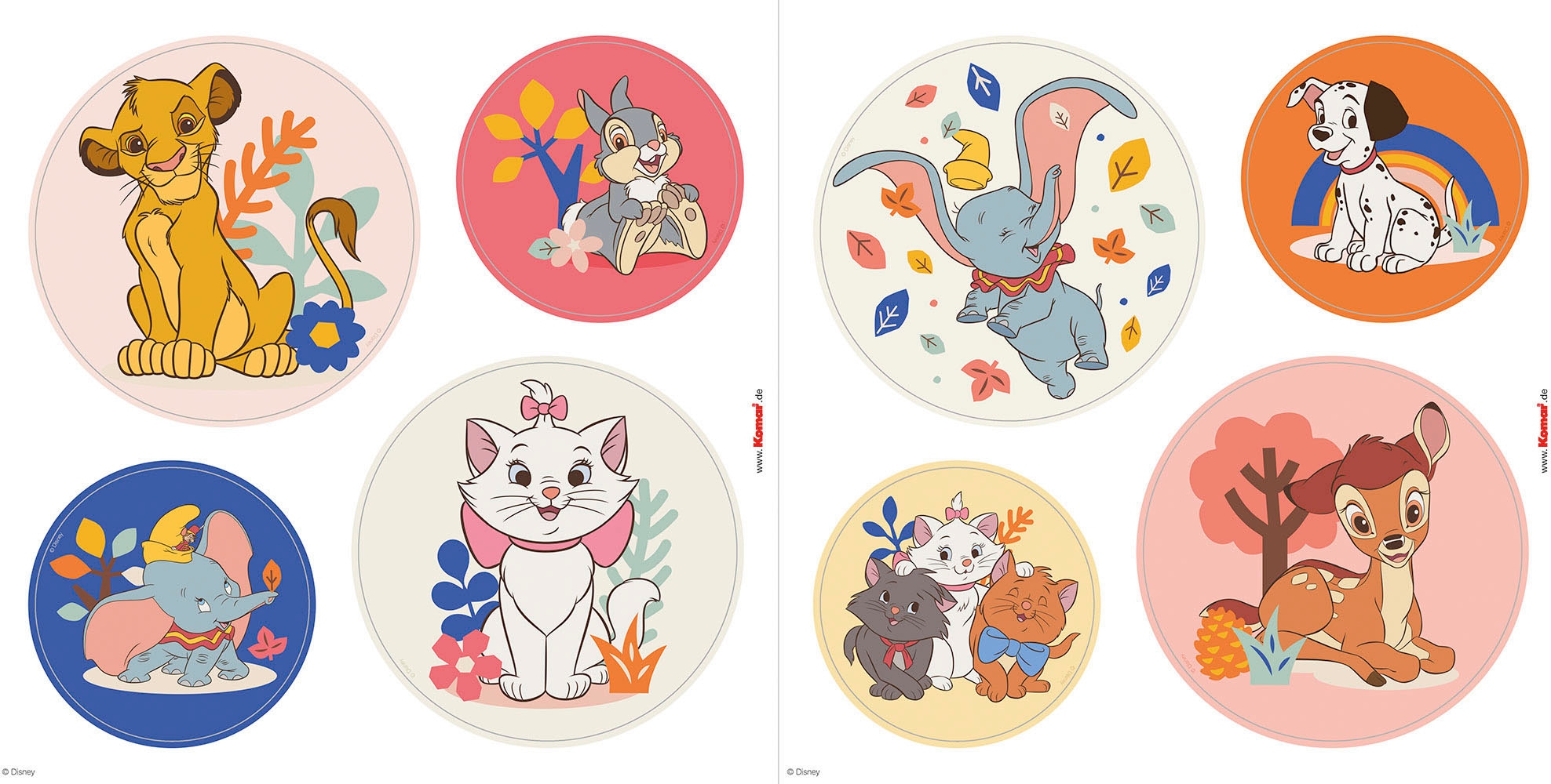 Komar Tableau de fenêtre »Better Together Bubbles - Grösse 30 x 30 cm, 2 Bogen«