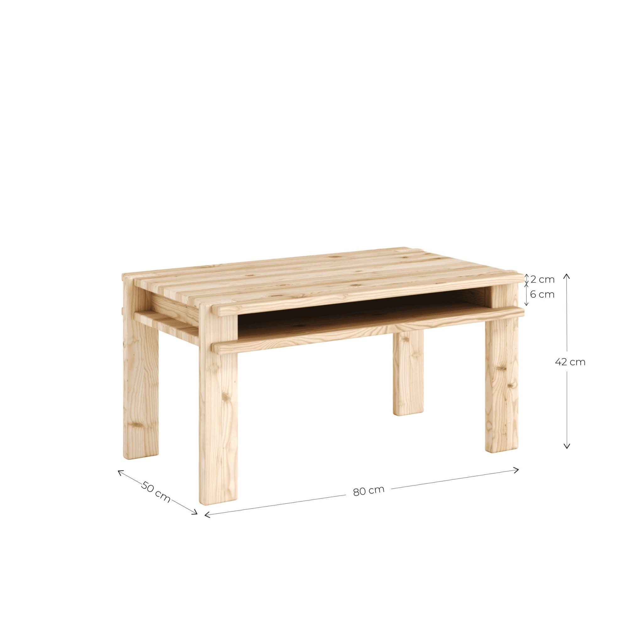 Karup Design Couchtisch »TUCK Coffee table rectangular, zeitloses Design, Made in Europe« Praktischer Stauraum, platzsparend, FSC®-zertifiziertem Massivholz