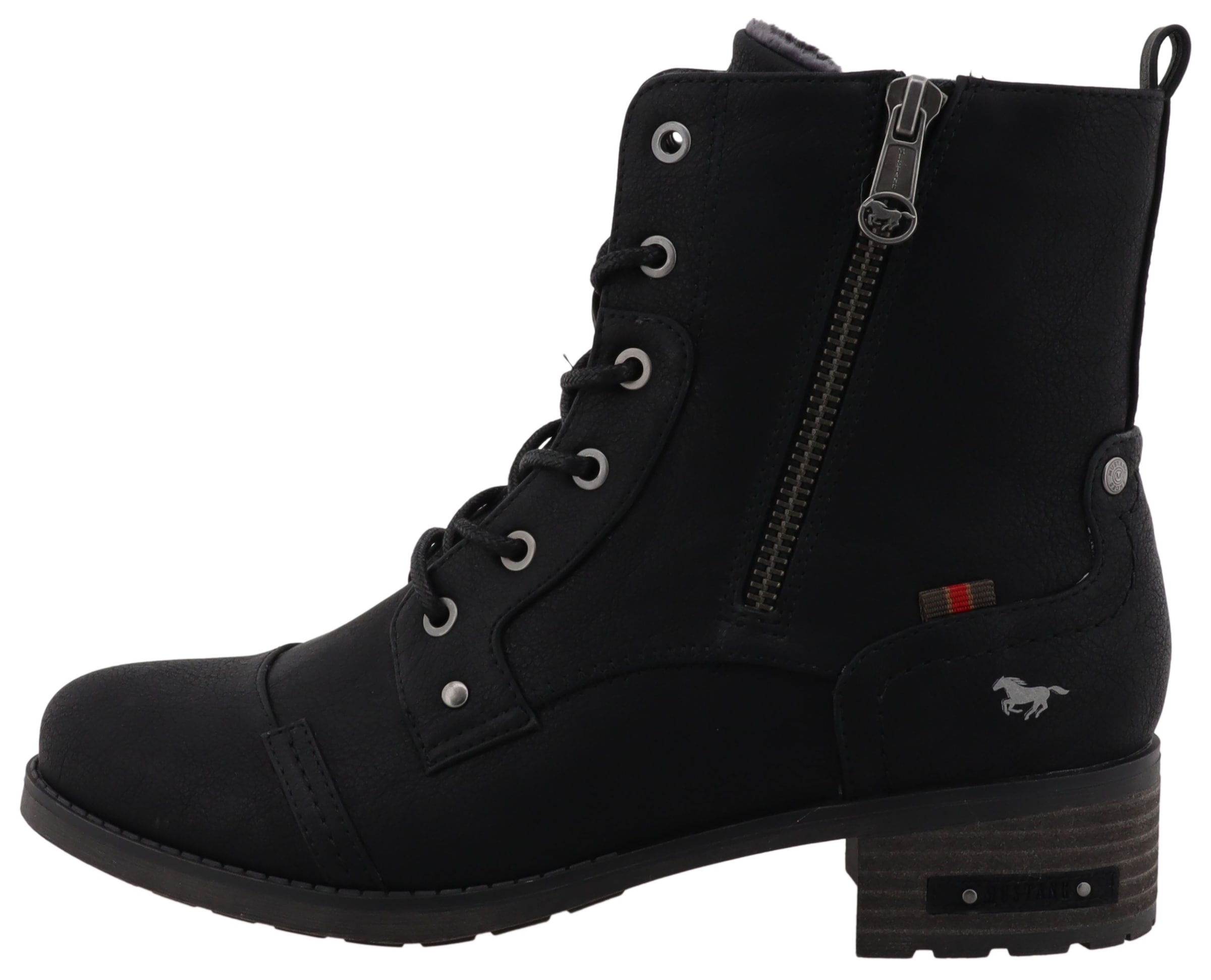 Mustang Shoes Bottes d'hiver »Fabienne«  bottine à lacets avec talon cubain
