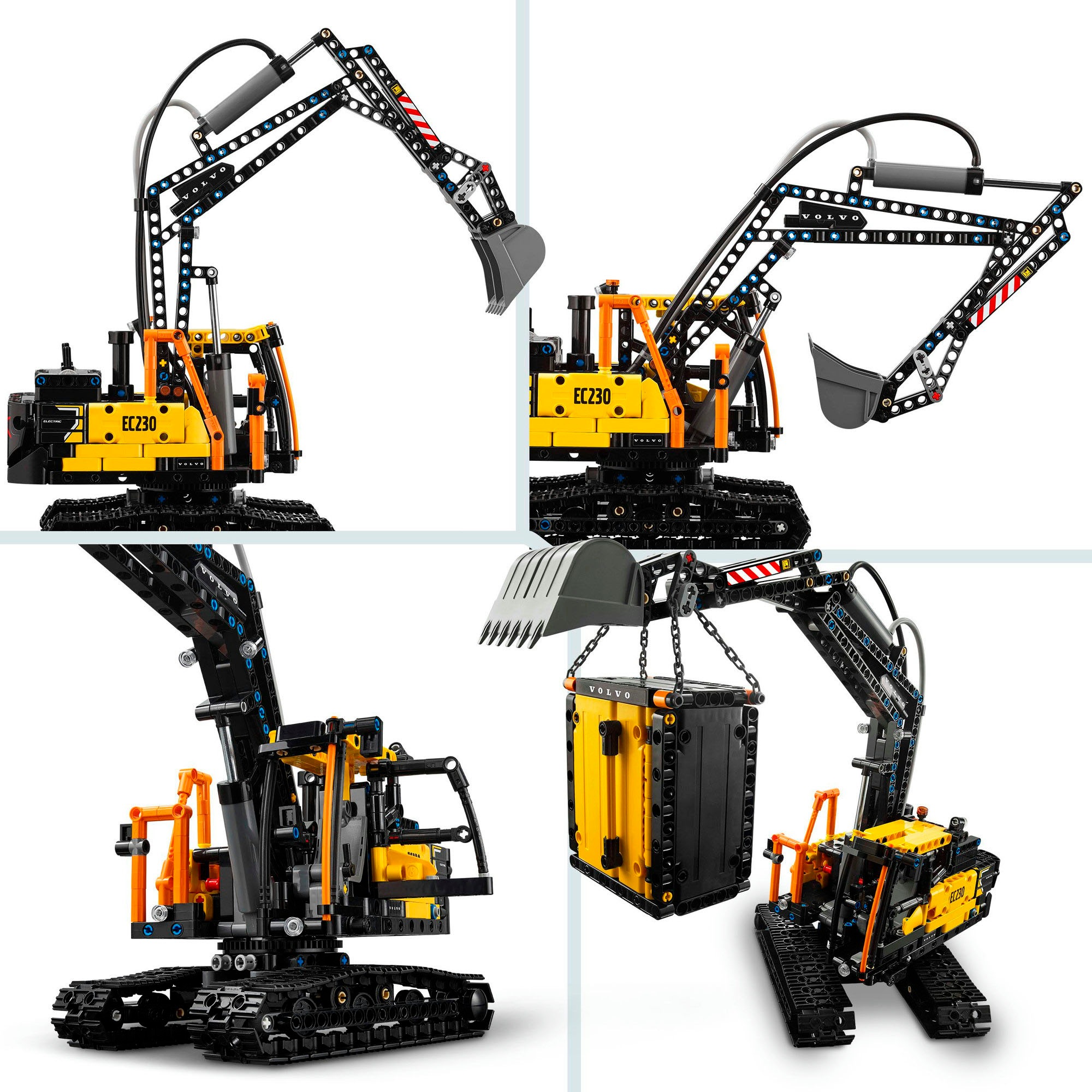LEGO® Konstruktionsspielsteine »Volvo FMX LKW mit EC230 Electric Raupenbagger (42175), LEGO Technic« Made in Europe