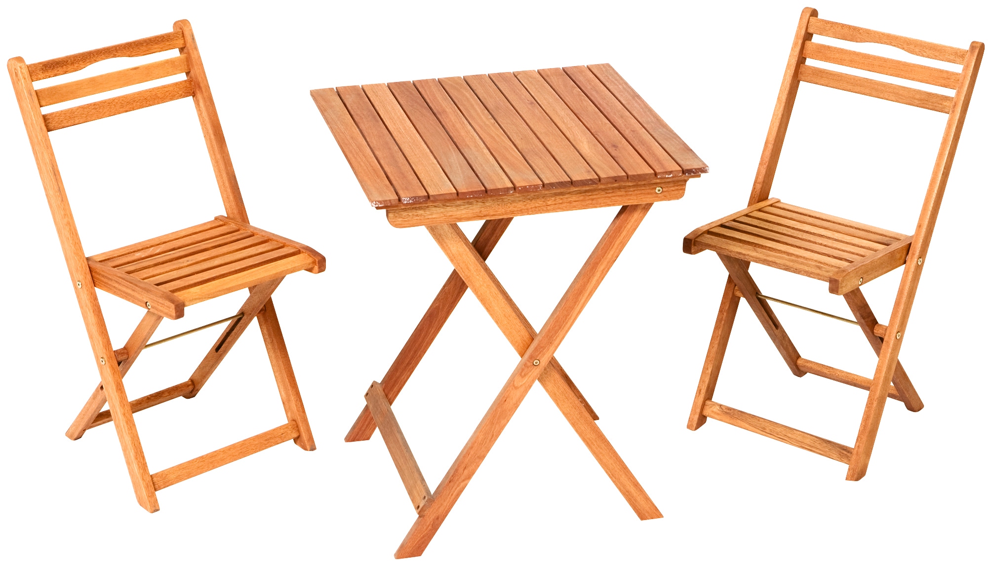 MERXX Chaise de jardin »Porto« (Set) 2 cuis2er Set, Eukalyptusholz, klappbar, braun