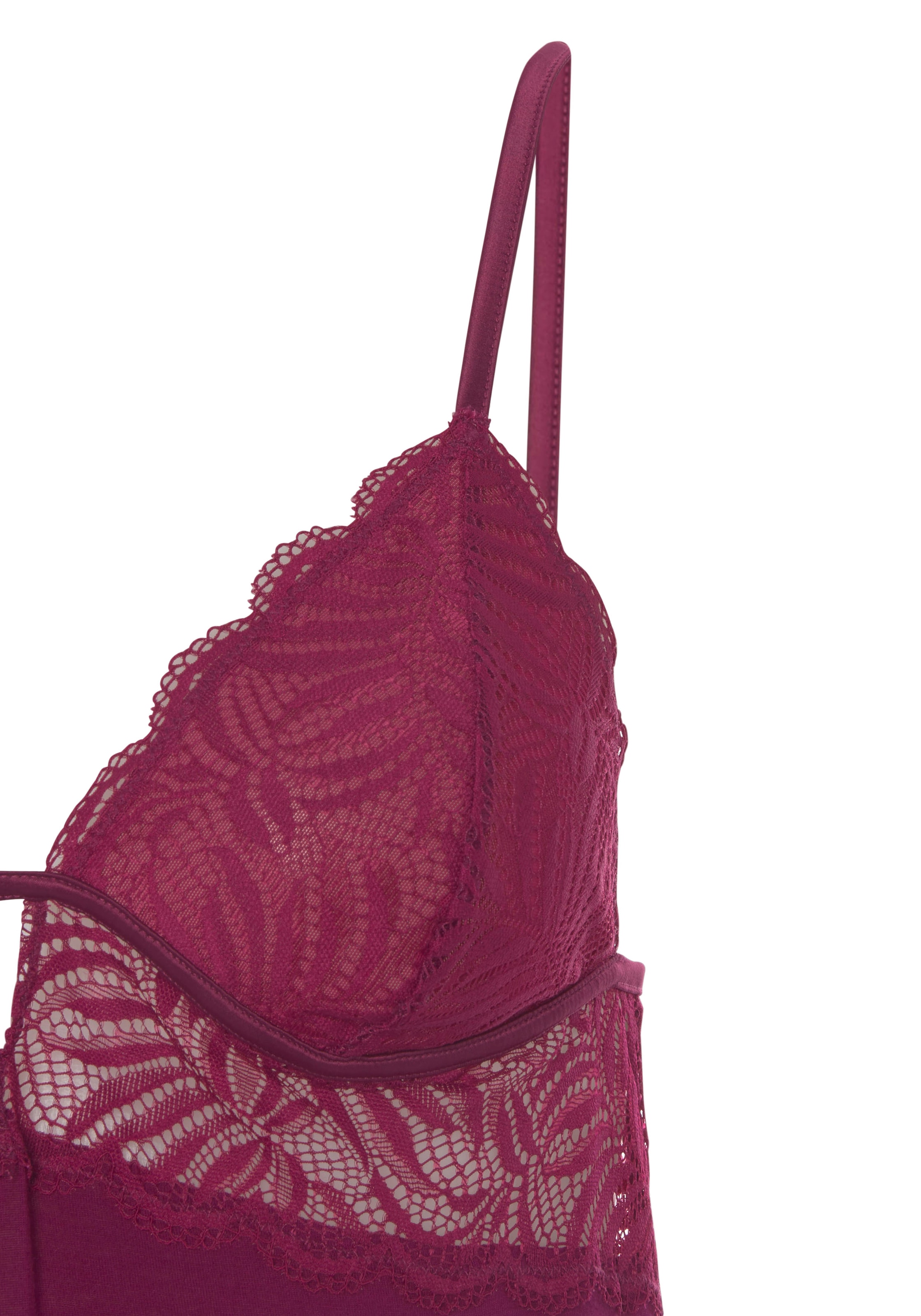 LASCANA Negligé Schöne Spitzendetails