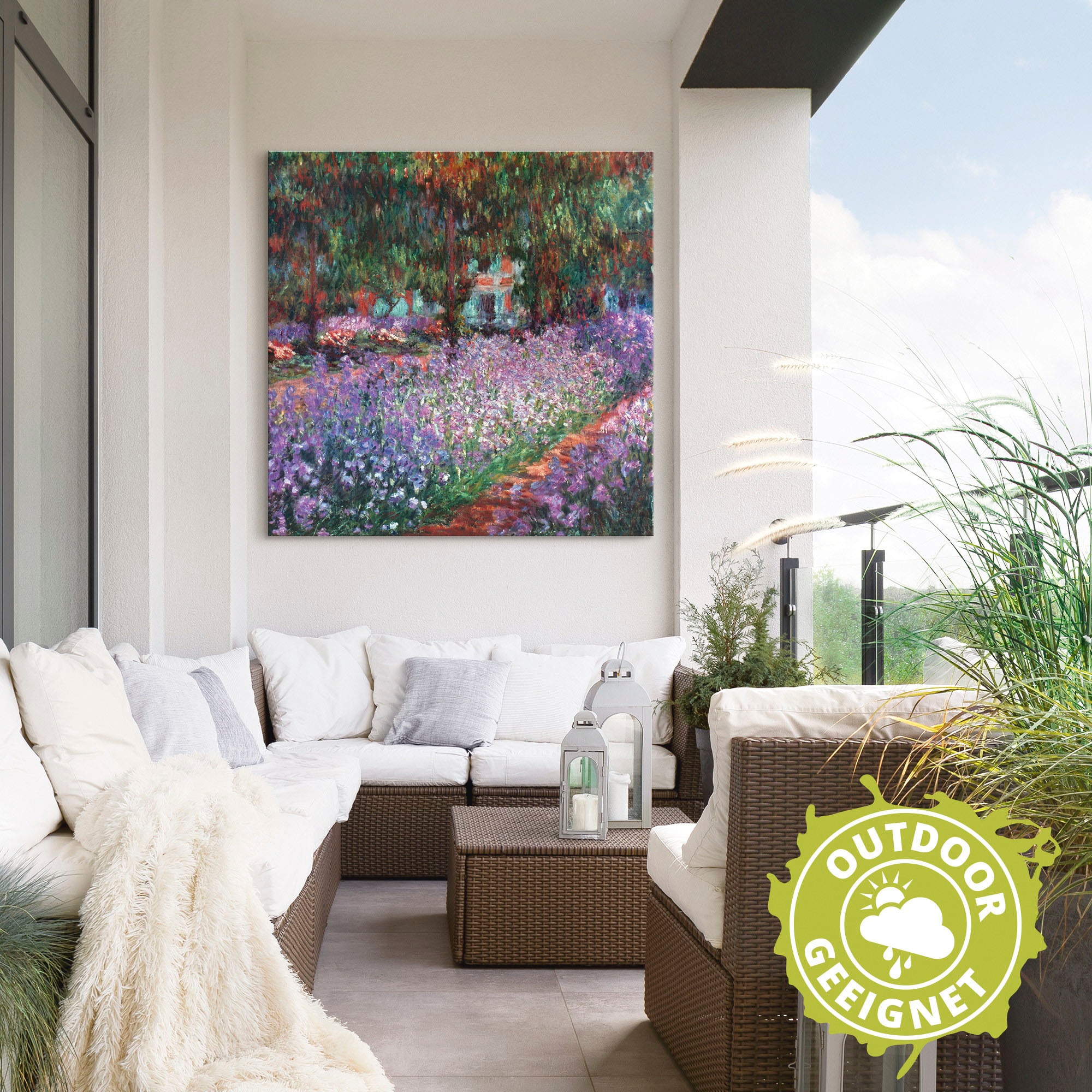 Artland Fresque murale »Der Garten des Künstlers bei Giverny« 1 cuis tlg. als Alubild, Leinwandbild in verschied. Grössen