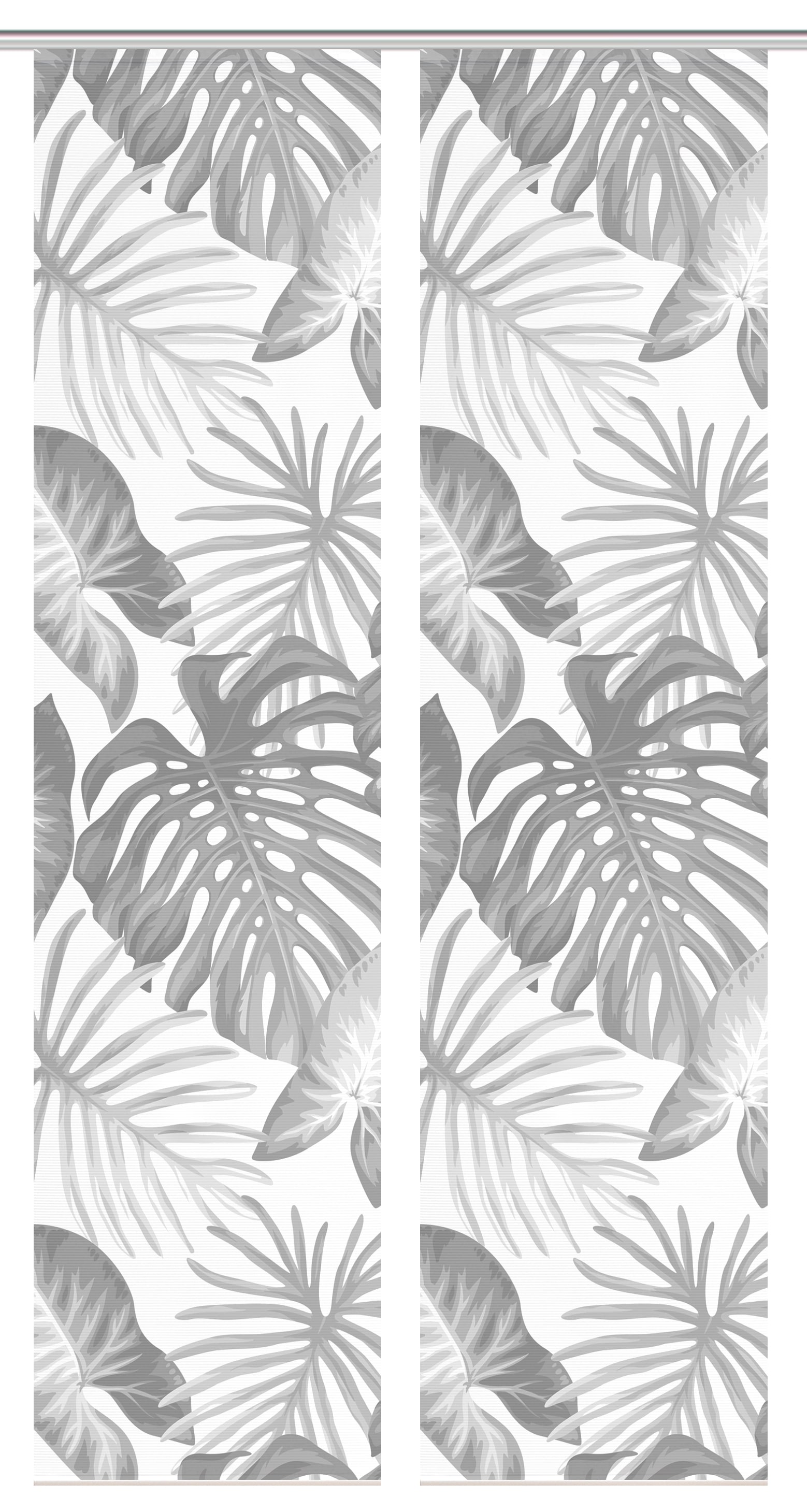 Vision S Rideau coulissant »SANJA« Support de panneau 2 cuis tlg. rideau coulissant, aspect bambou, impression numérique, SET