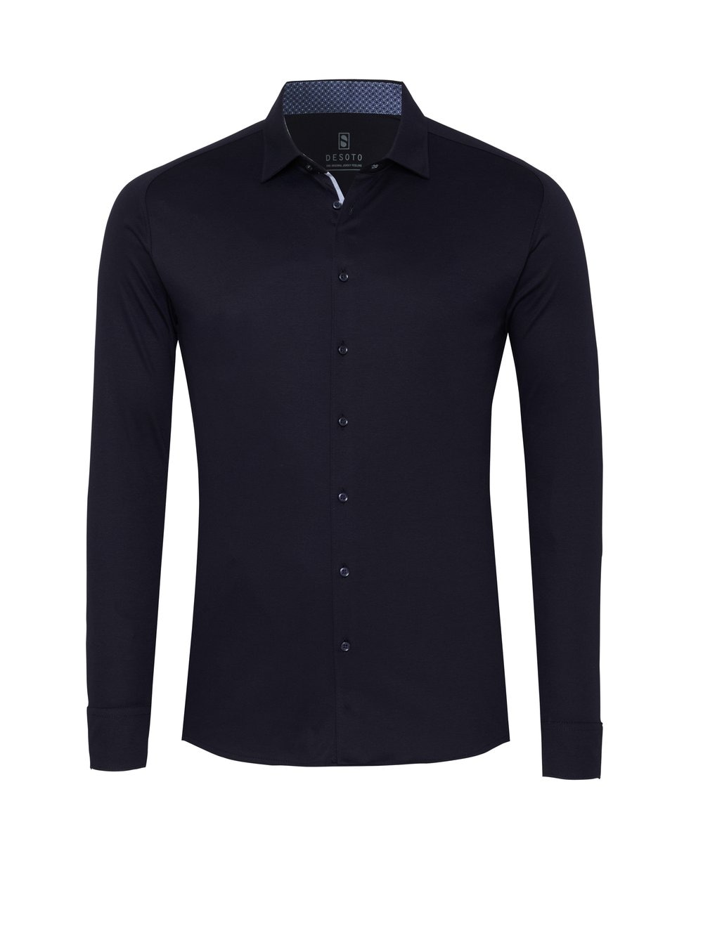 DESOTO Chemise à manches longues »Jersey Casual Kent« chemise business, jersey, col Kent, coupe slim