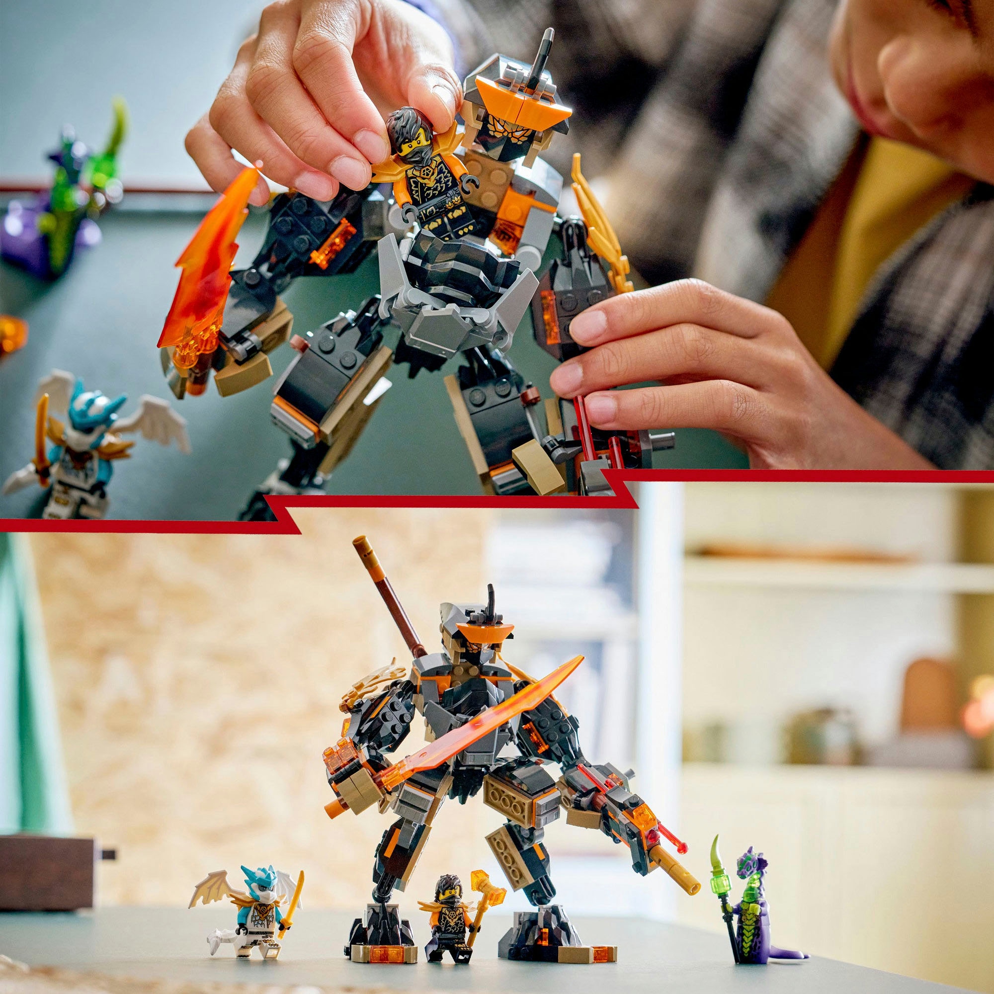 LEGO® Pions de construction »Coles Action-Mech und Drachen-Zane (71854), LEGO Ninjago« Made in Europe