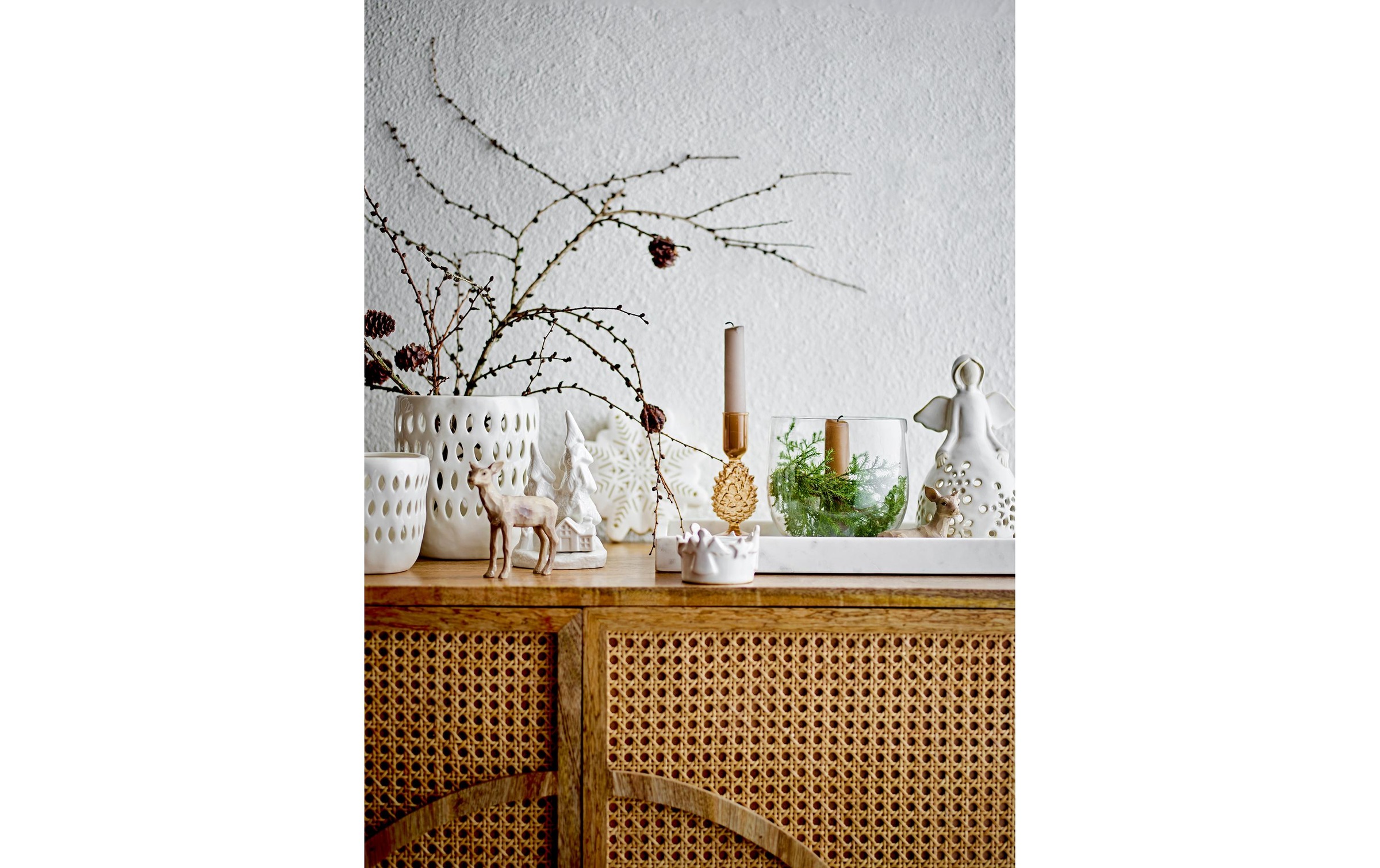 Bloomingville Weihnachtsfigur »Tuan Hirsch, 3-teilig«