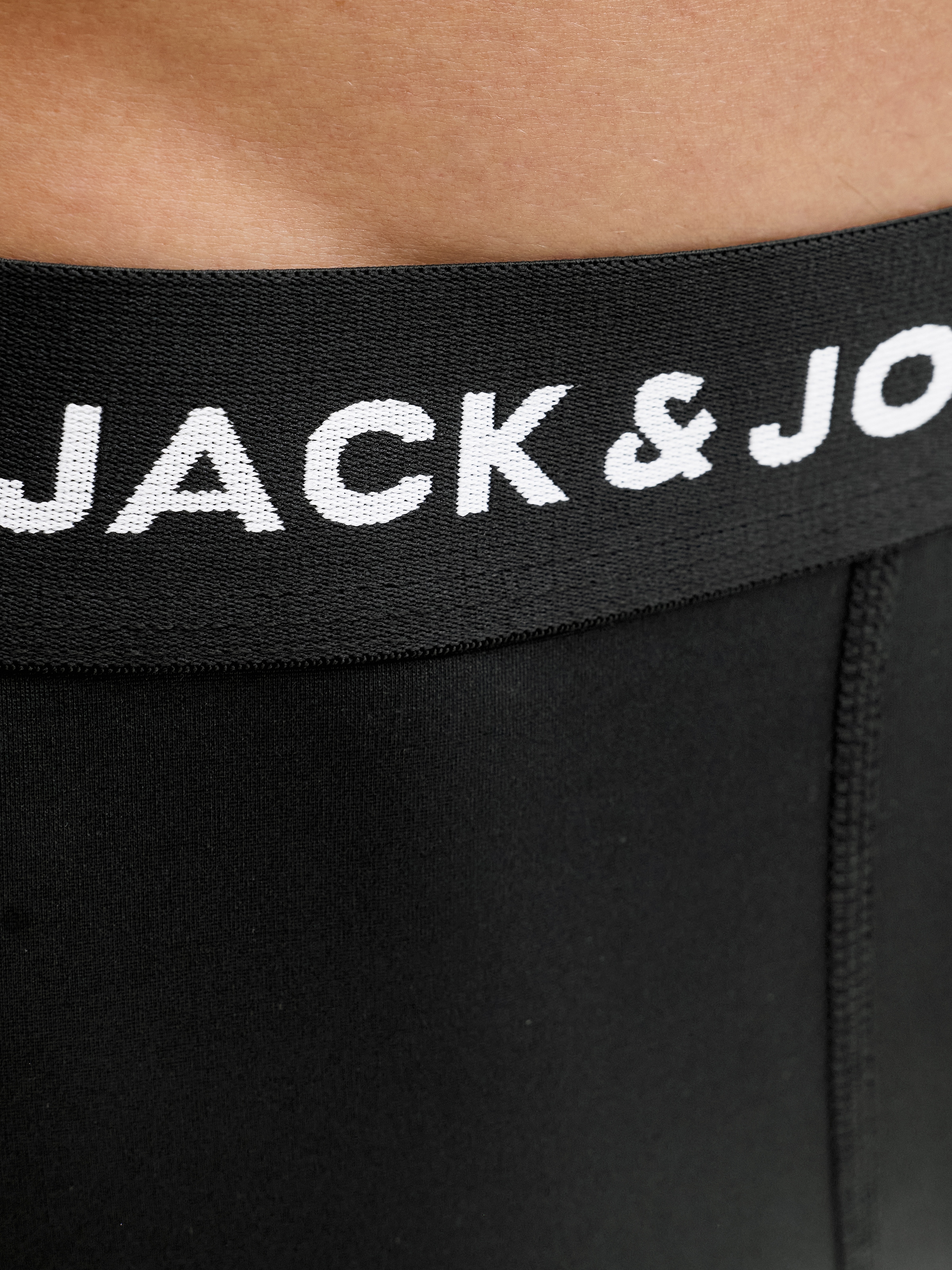 Jack & Jones Boxershorts »JACBASE Microfiber mit Gummibund, perfekter Passform, im 3er-Pack«, 3 Stk. eng anliegend, Single Jersey, Polyester