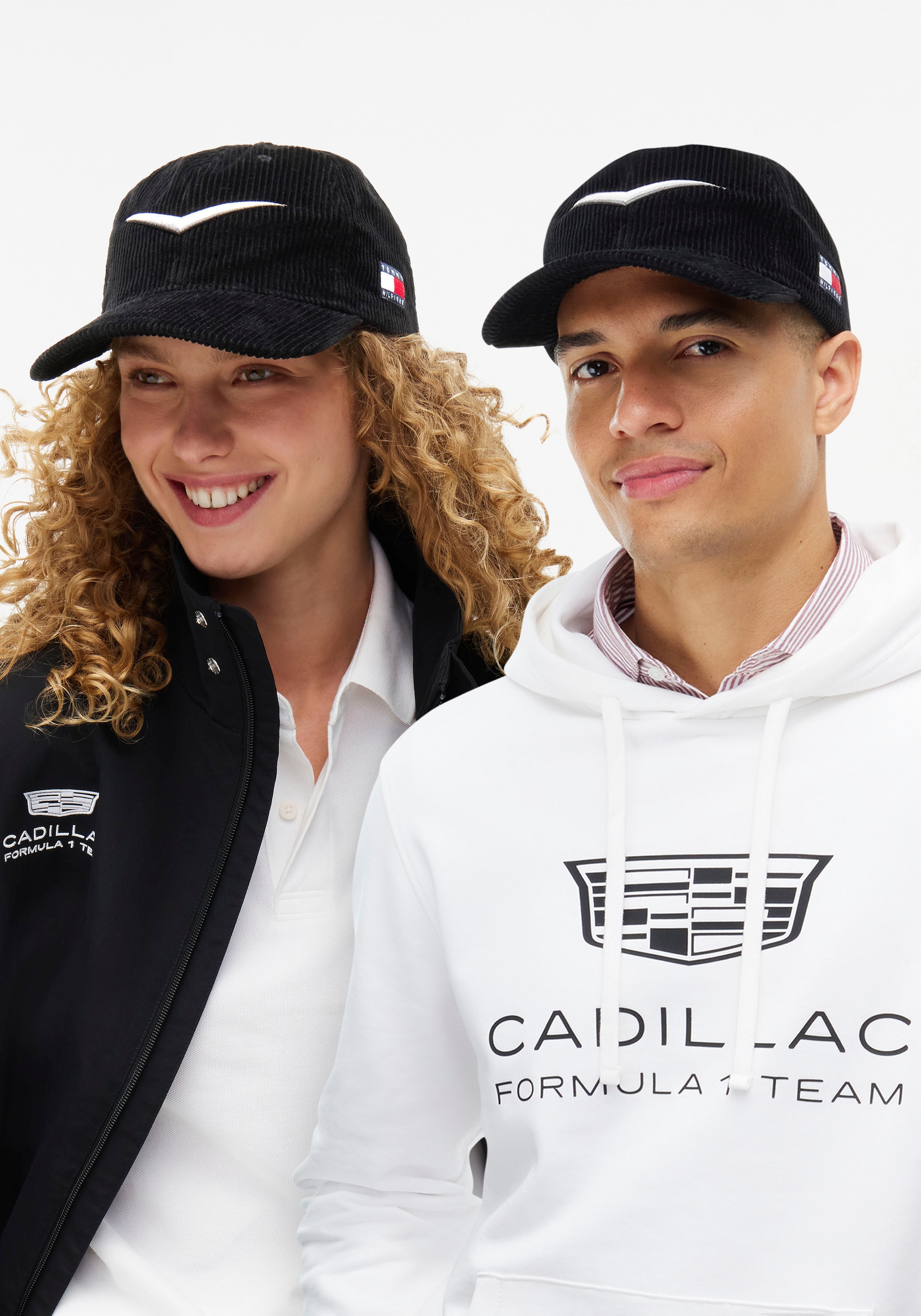 Tommy Hilfiger Casquette de baseball »TH x Cadillac Formula 1® Team CHEVRON« en velours côtelé de coton, unisexe