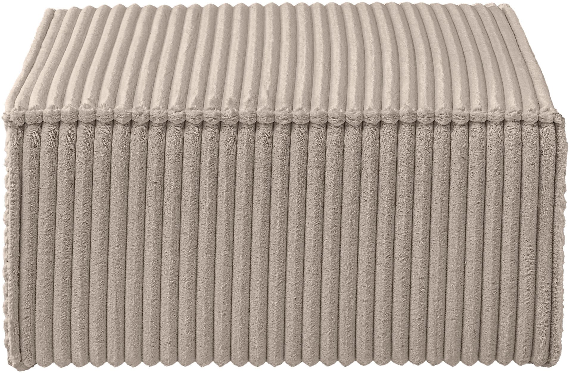GOODproduct Hocker »FINNLEY, Polsterhocker in Bouclé, Struktur fein u. Mega Cord verfügbar« passend zum Loveseat der Serie Finnley