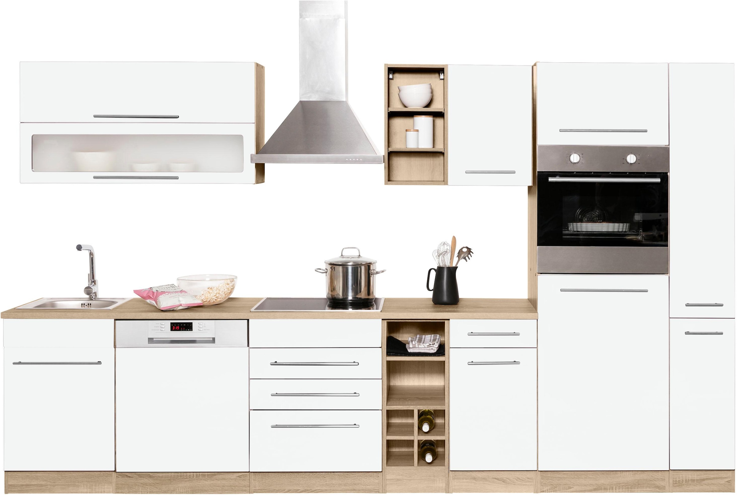 KOCHSTATION Kitchenette »KS-Eton« sans appareils électriques, largeur 330 cm