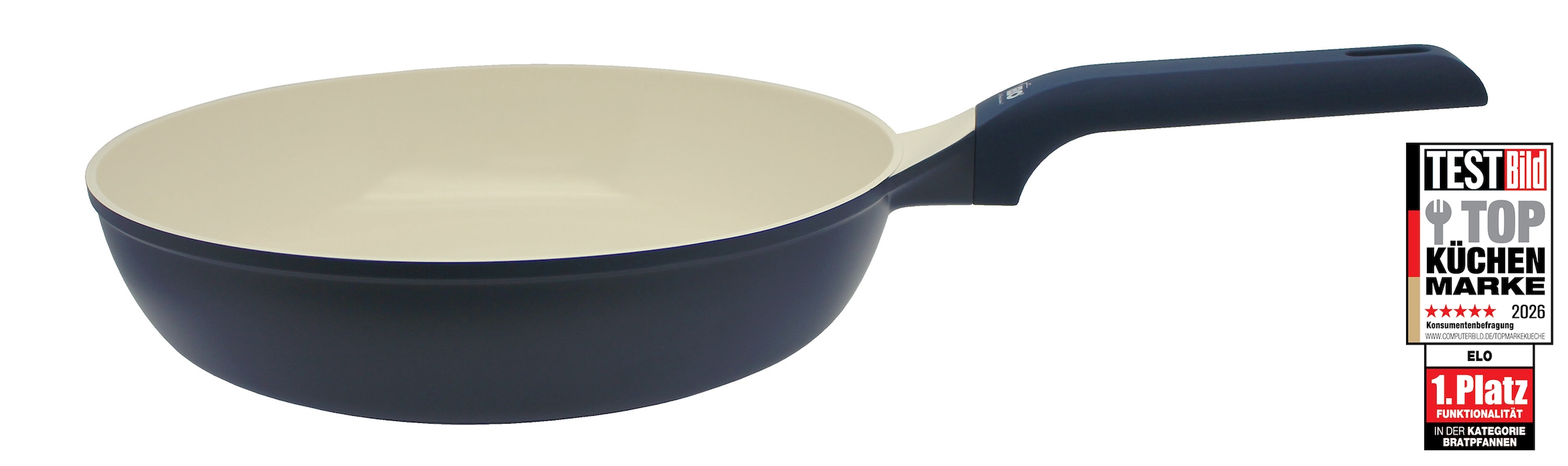 Elo Basic Schmorpfanne »Colorio Pastell« Aluminiumguss 1 tlg. Aussen farbig Silikon Polyester beschichtet