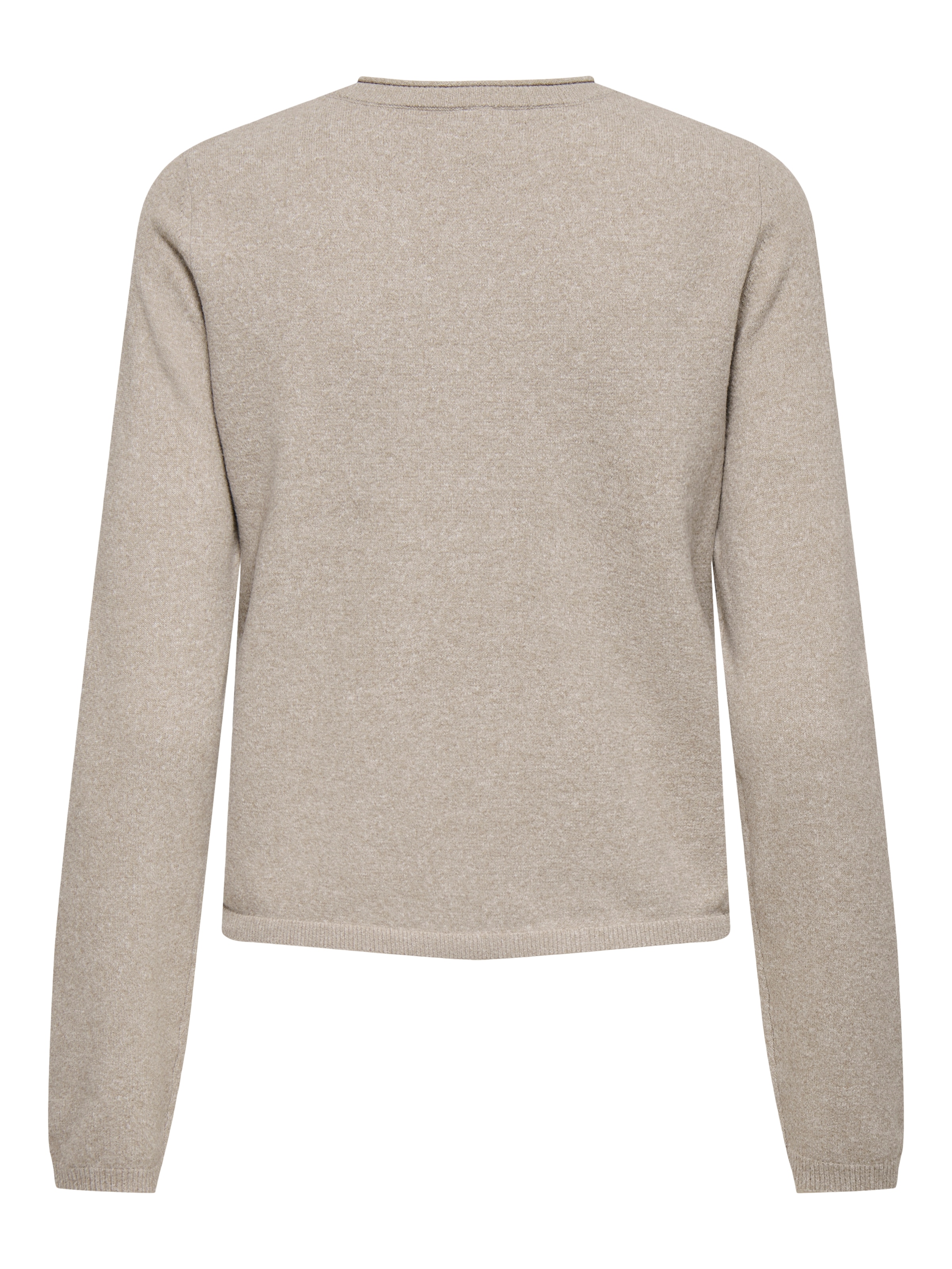 ONLY Veste en tricot »ONLLOYAL LIFE LS O-NECK BUT CAR KNT NOOS« gerippte Ärmelbündchen