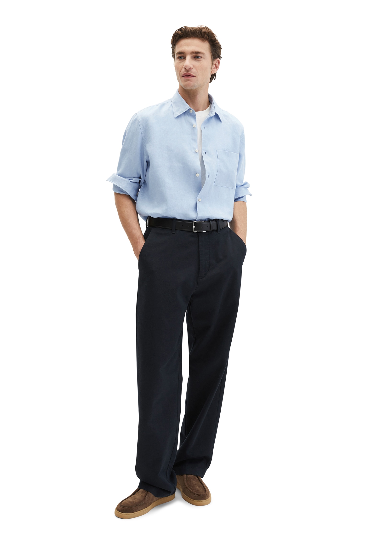 Marc O'Polo Chemise en lin im klassisch cleanen Look