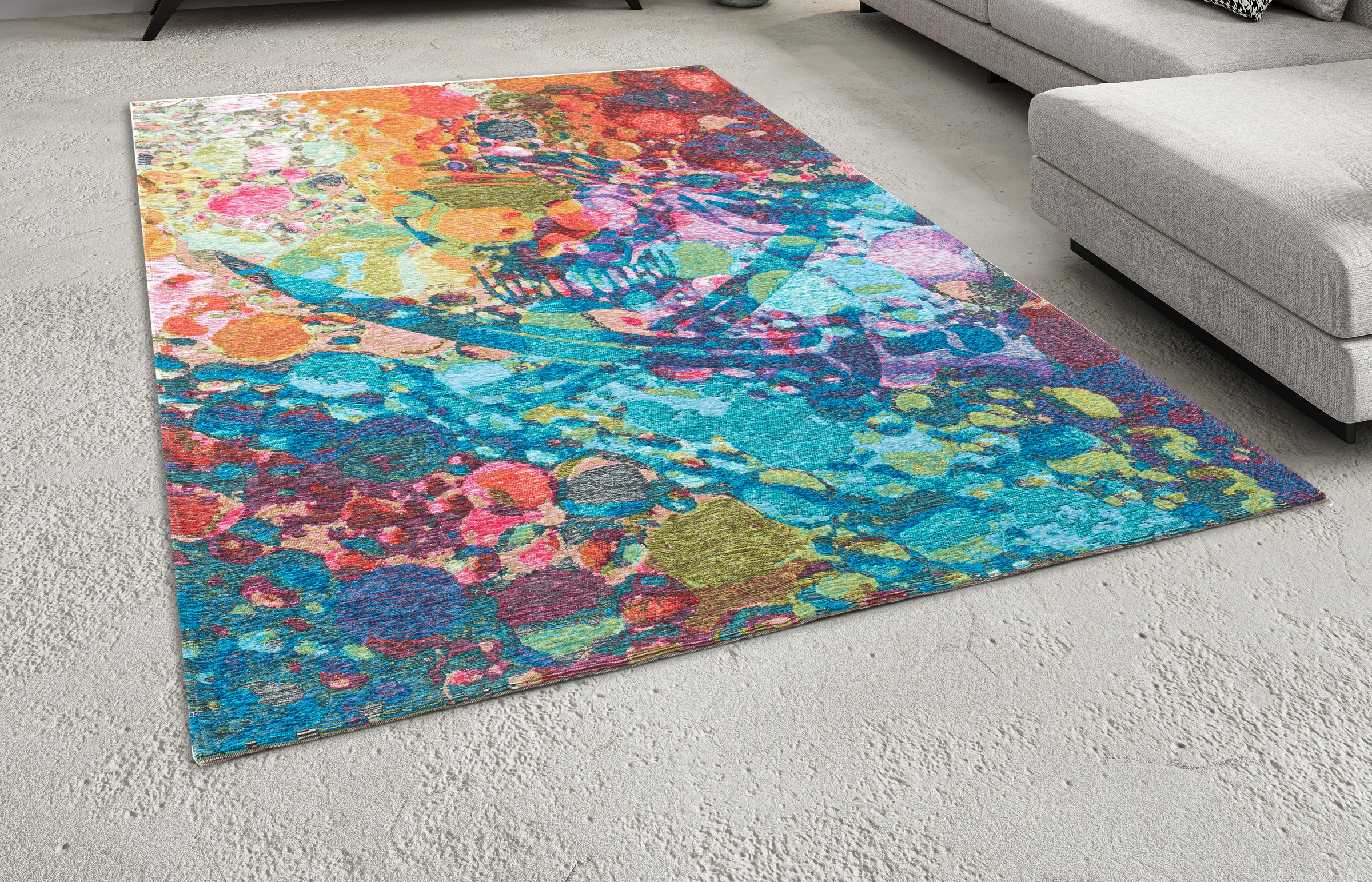 Sansibar Tapis »Keitum 006« Rectangulaire 3 mm Höhe Flachgewebe, modernes Design, Motiv Totenkopf & gekreuzte Säbel