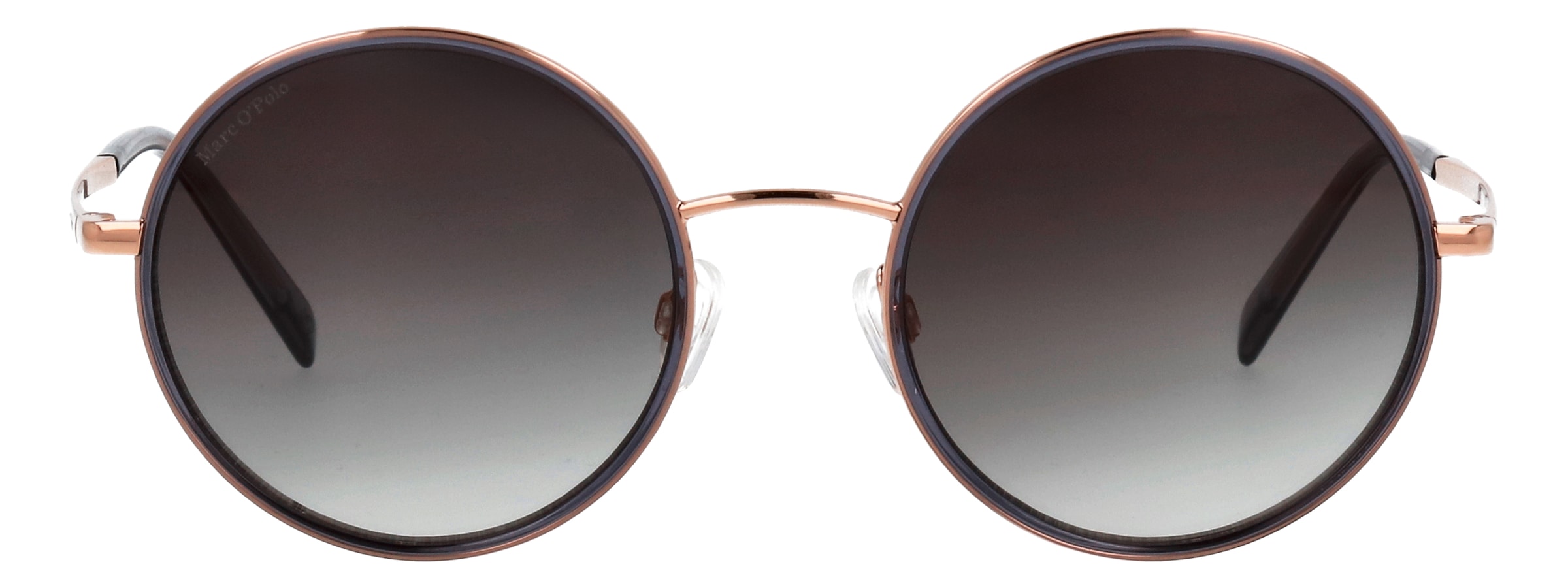 Marc O'Polo Lunettes de soleil »Modell 508001« Form Rund, Logoschriftzug auf Bügel, Kombifassung