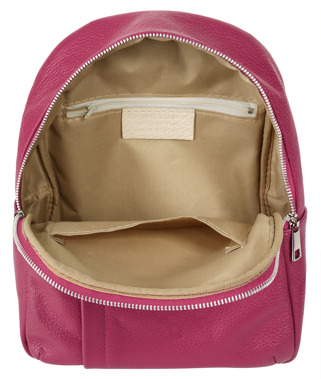 Samantha Look Cityrucksack Echt Leder, Made in Italy