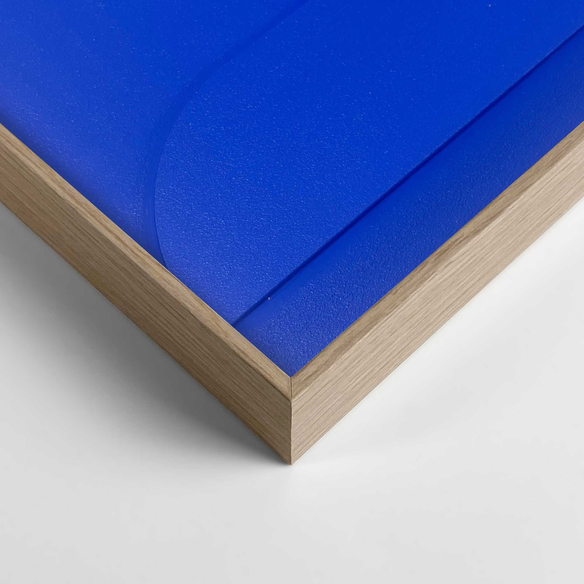 Reinders! Fresque murale »Shapes - cobalt blue« Wohnzimmer-Relief-3D-Abstrakt-MDF-50x70 cm