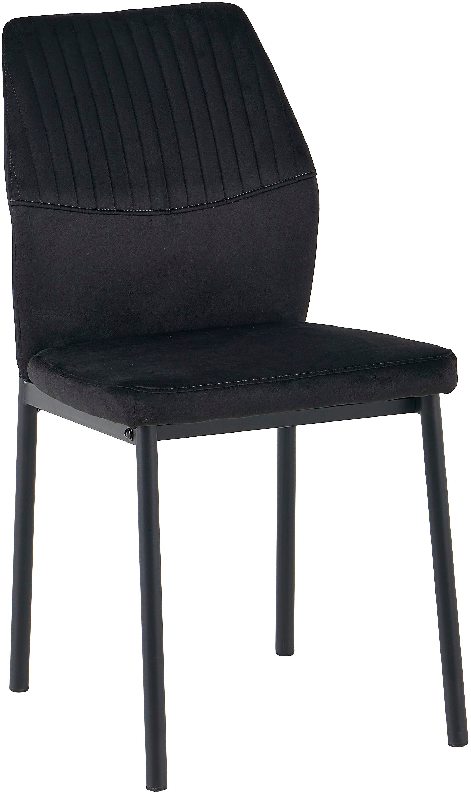GOODproduct Ensemble de salle à manger »Freya« Ensemble, 4 tlg. Table à manger ronde 90 cm en pierre frittée, cuivre noir avec 3 chaises en velours